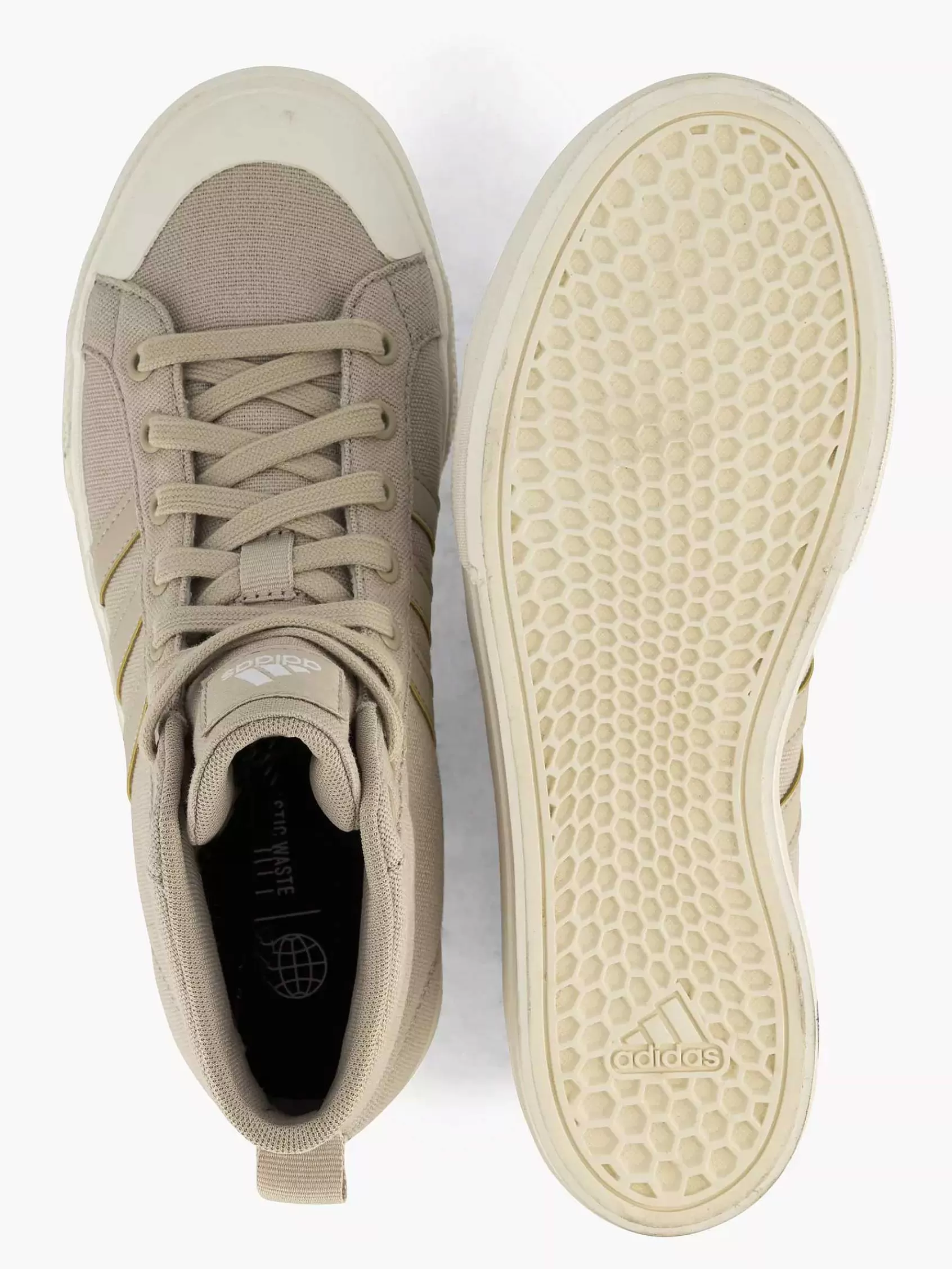 Dames adidas Sneakers-Beige Bravada 2.0 Mid Platform