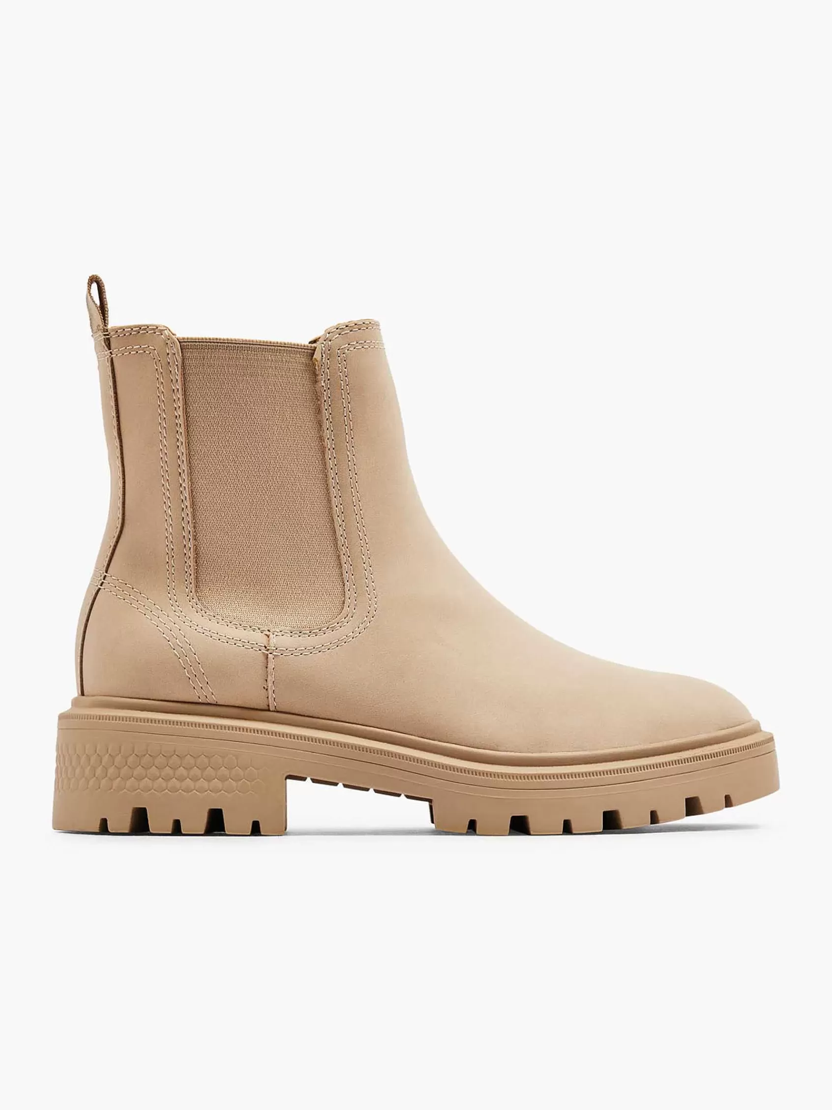 Dames Graceland Enkellaarzen & Boots-Beige Chelsea Boot