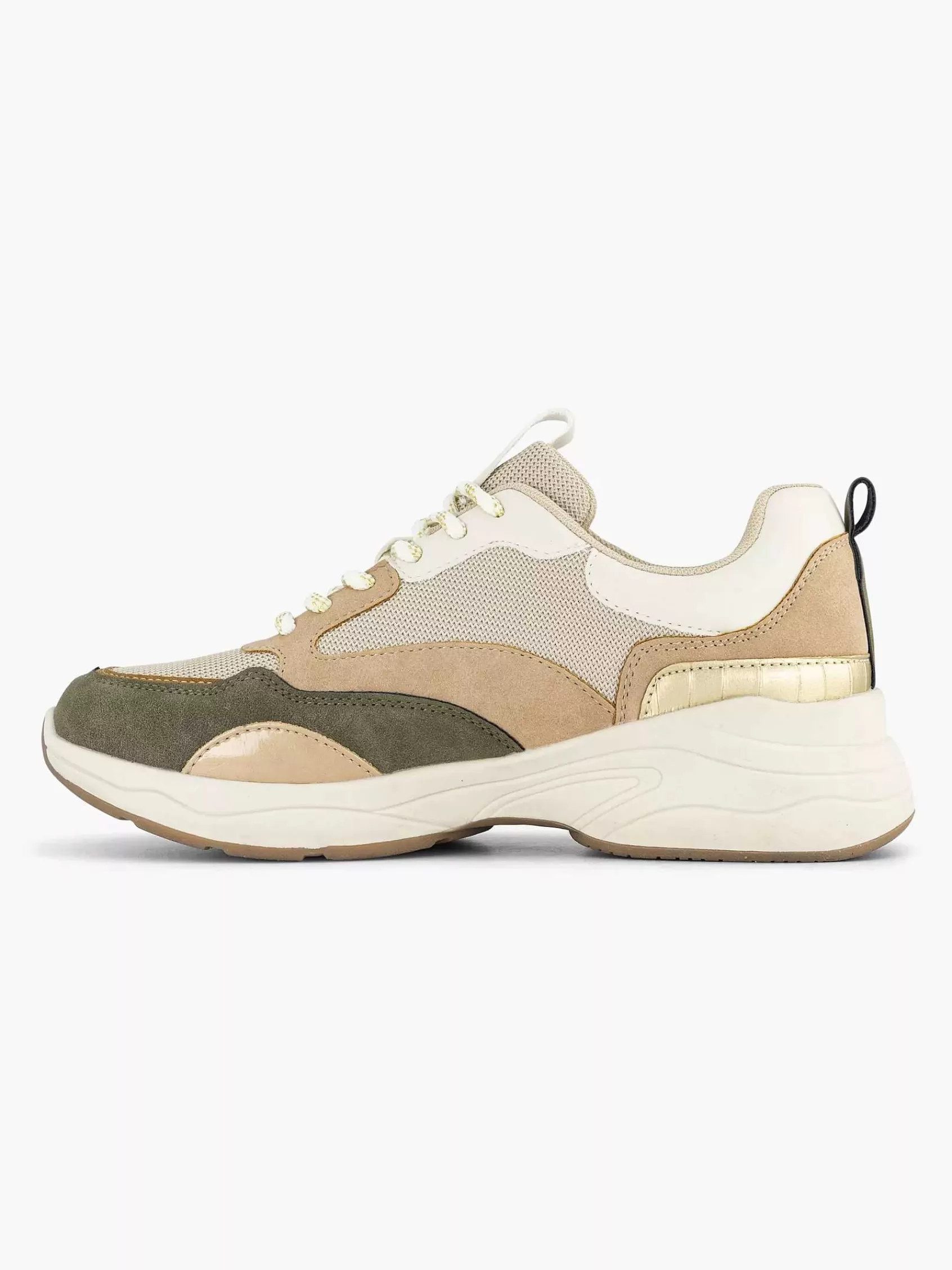 Dames Graceland Sneakers-Beige Chunky Sneaker