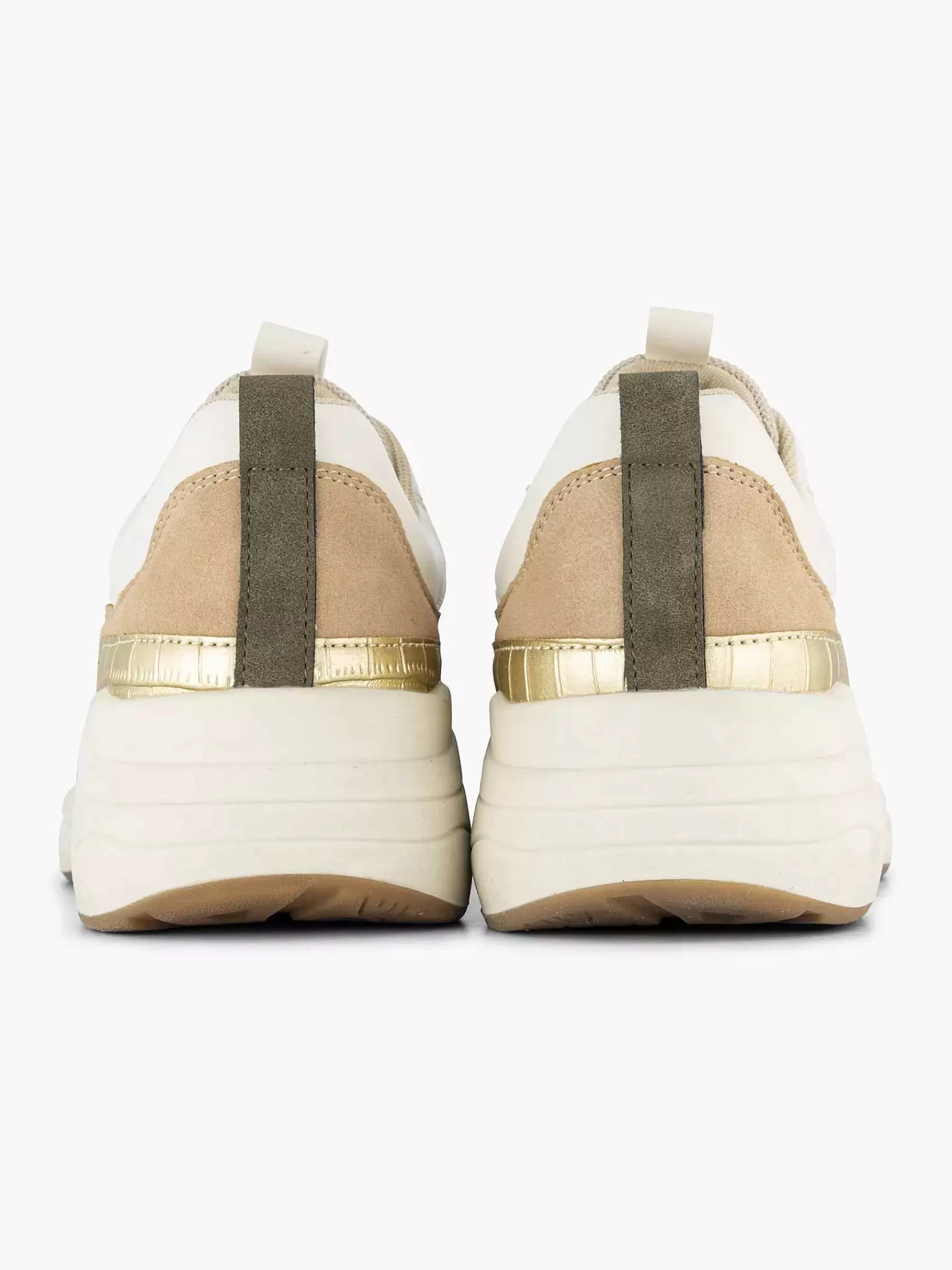 Dames Graceland Sneakers-Beige Chunky Sneaker