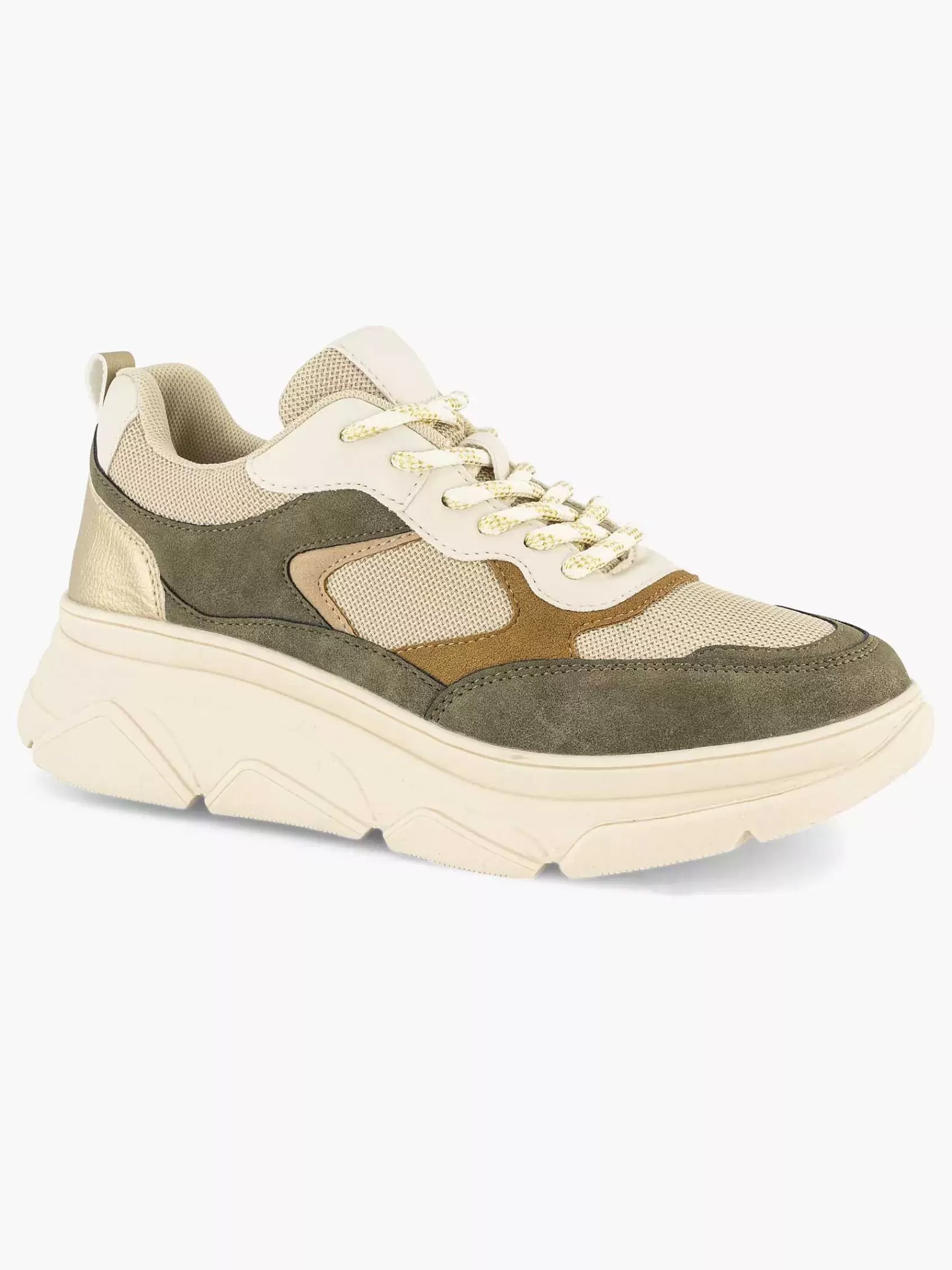 Dames Graceland Sneakers-Beige Chunky Sneaker