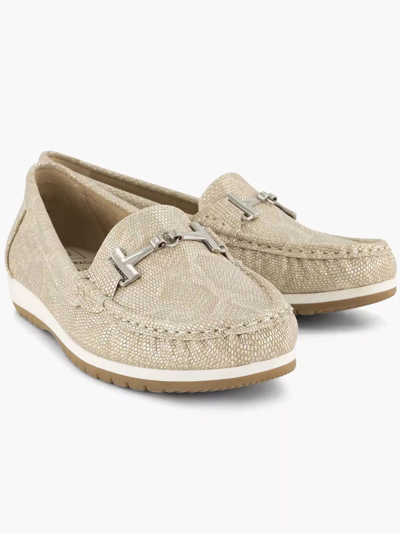 Dames Easy Street Comfort Schoenen-Beige Comfort Instapper