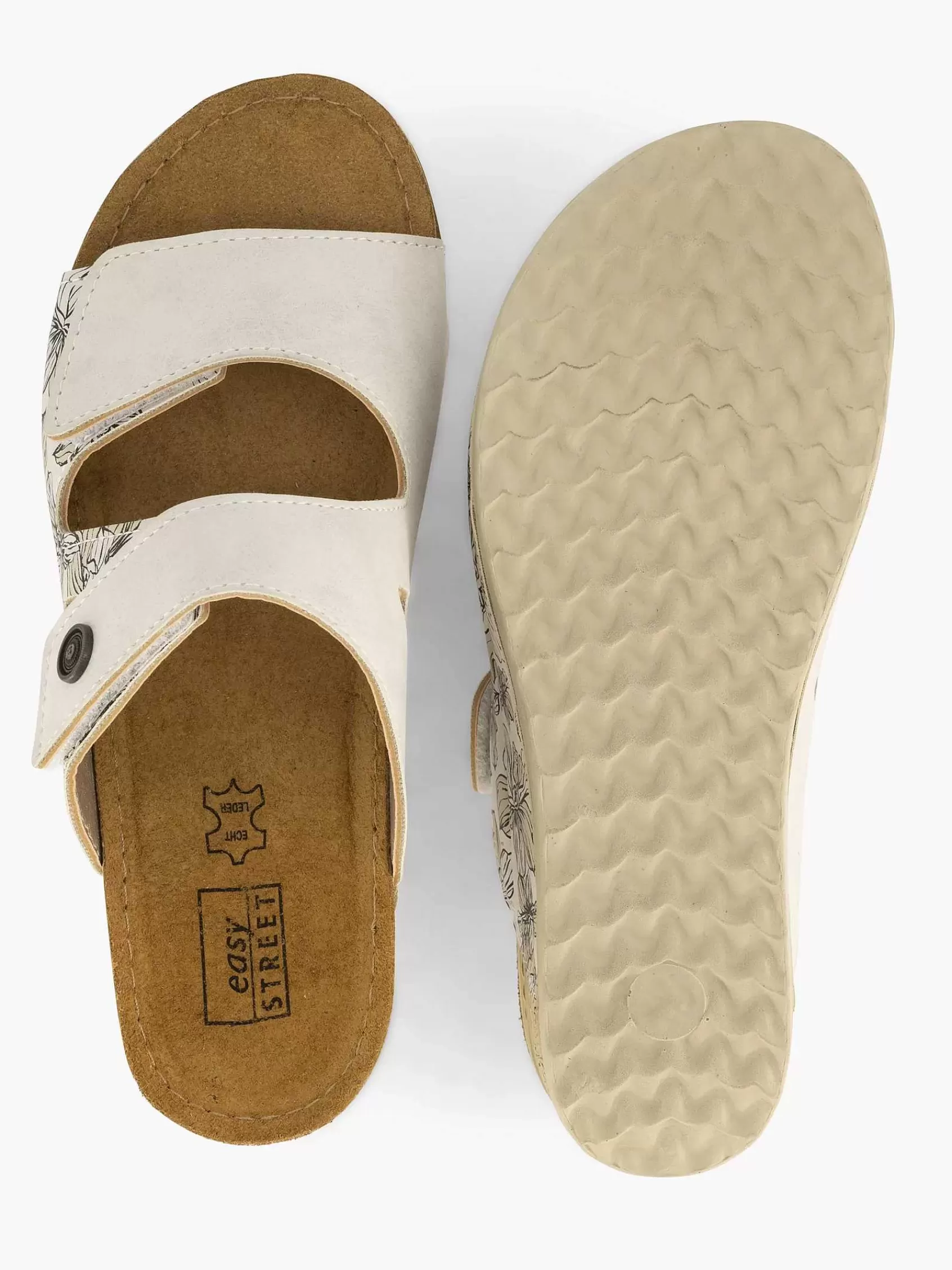 Dames Easy Street Comfort Schoenen-Beige Comfort Slipper