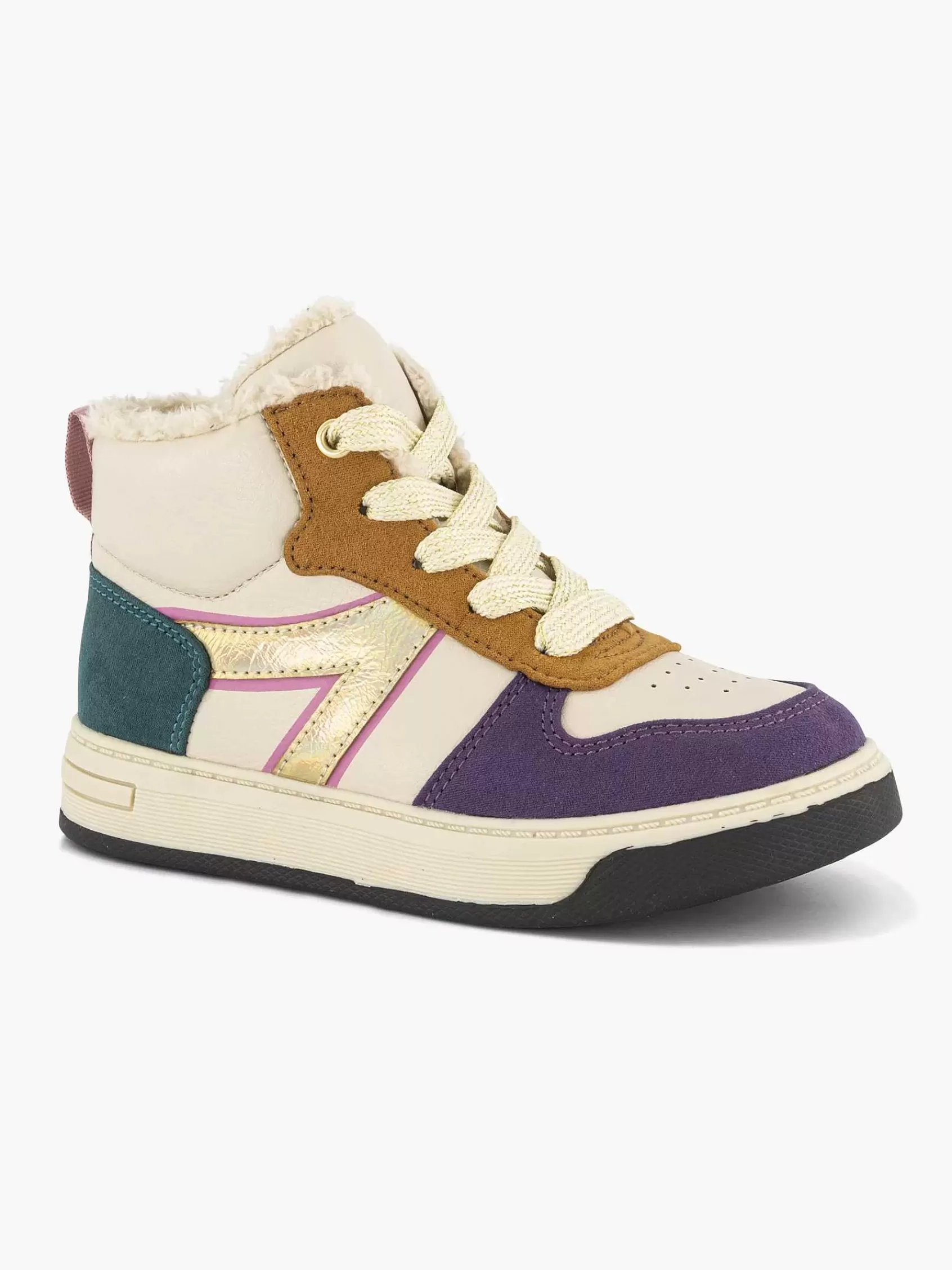 Kinderen Oxmox Jongensschoenen-Beige Hoge Sneaker