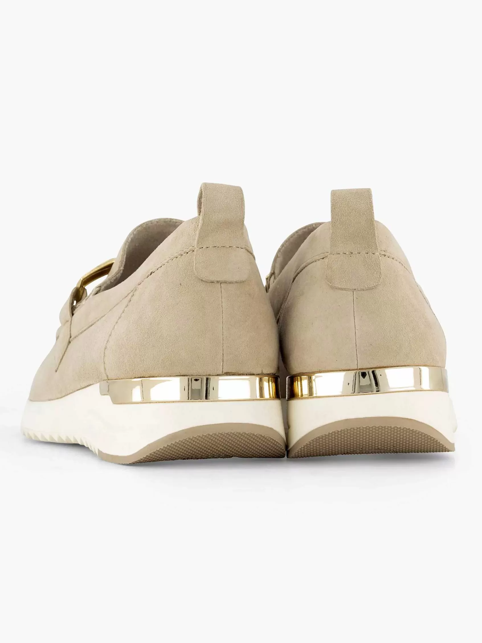 Dames Medicus Comfort Schoenen-Beige Leren Comfort Instapper