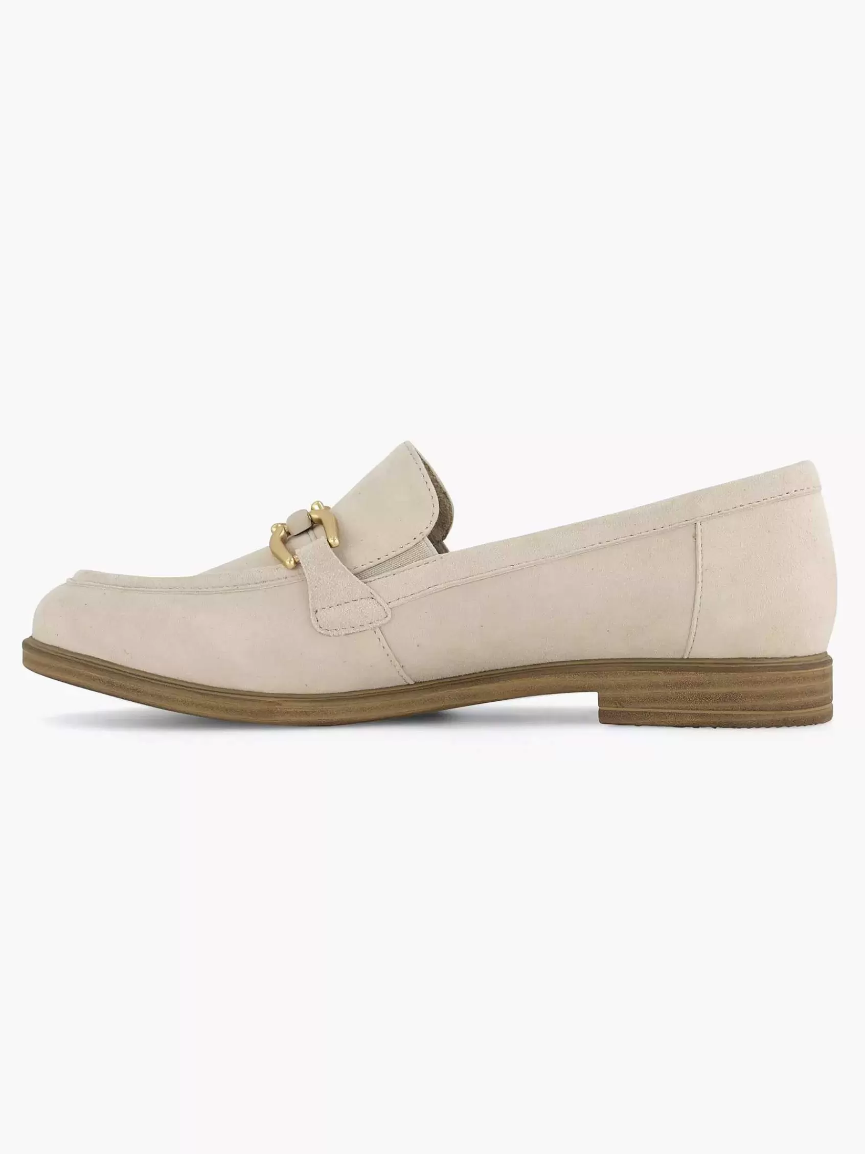 Dames Medicus Comfort Schoenen-Beige Leren Instapper