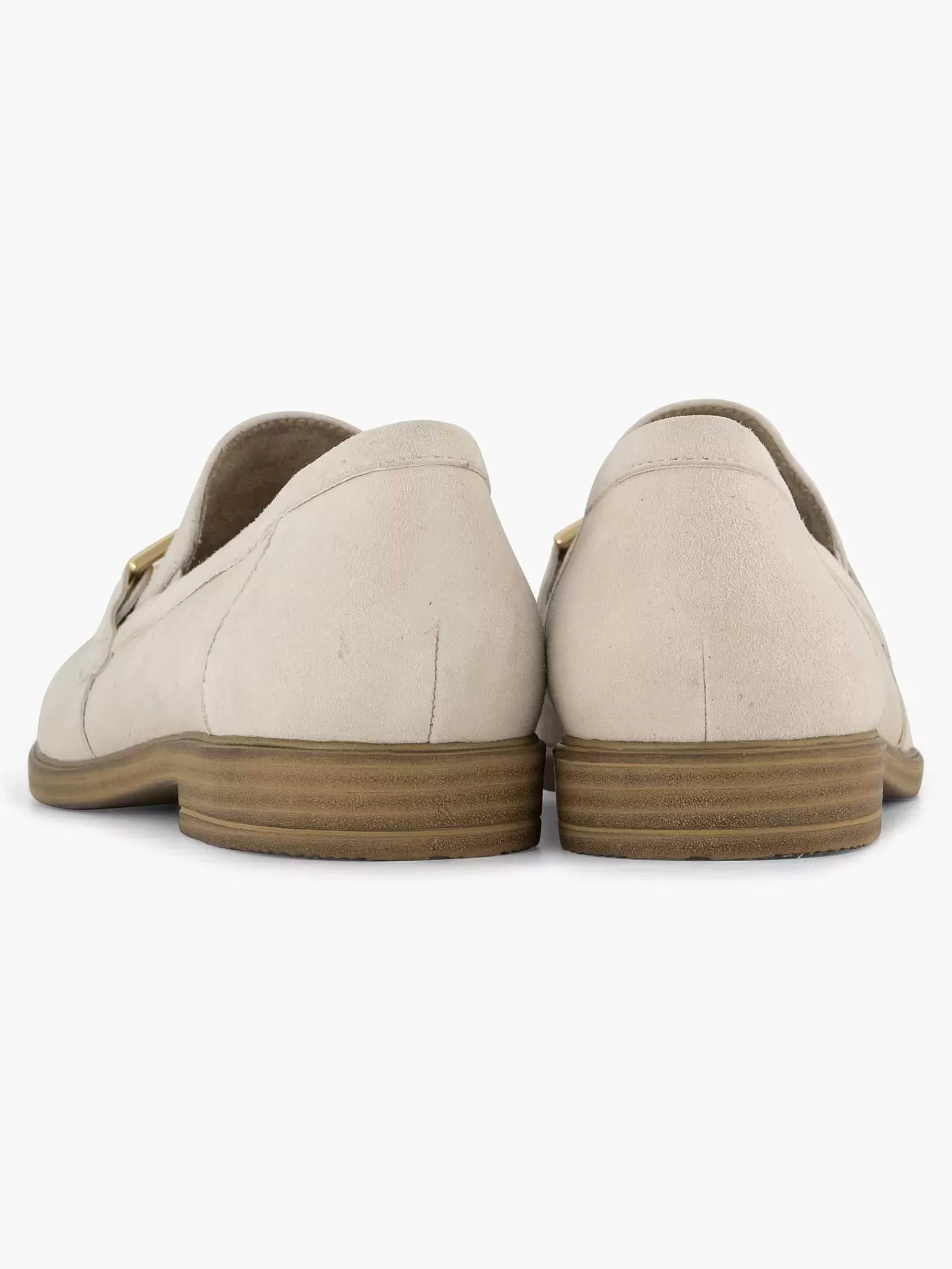 Dames Medicus Comfort Schoenen-Beige Leren Instapper