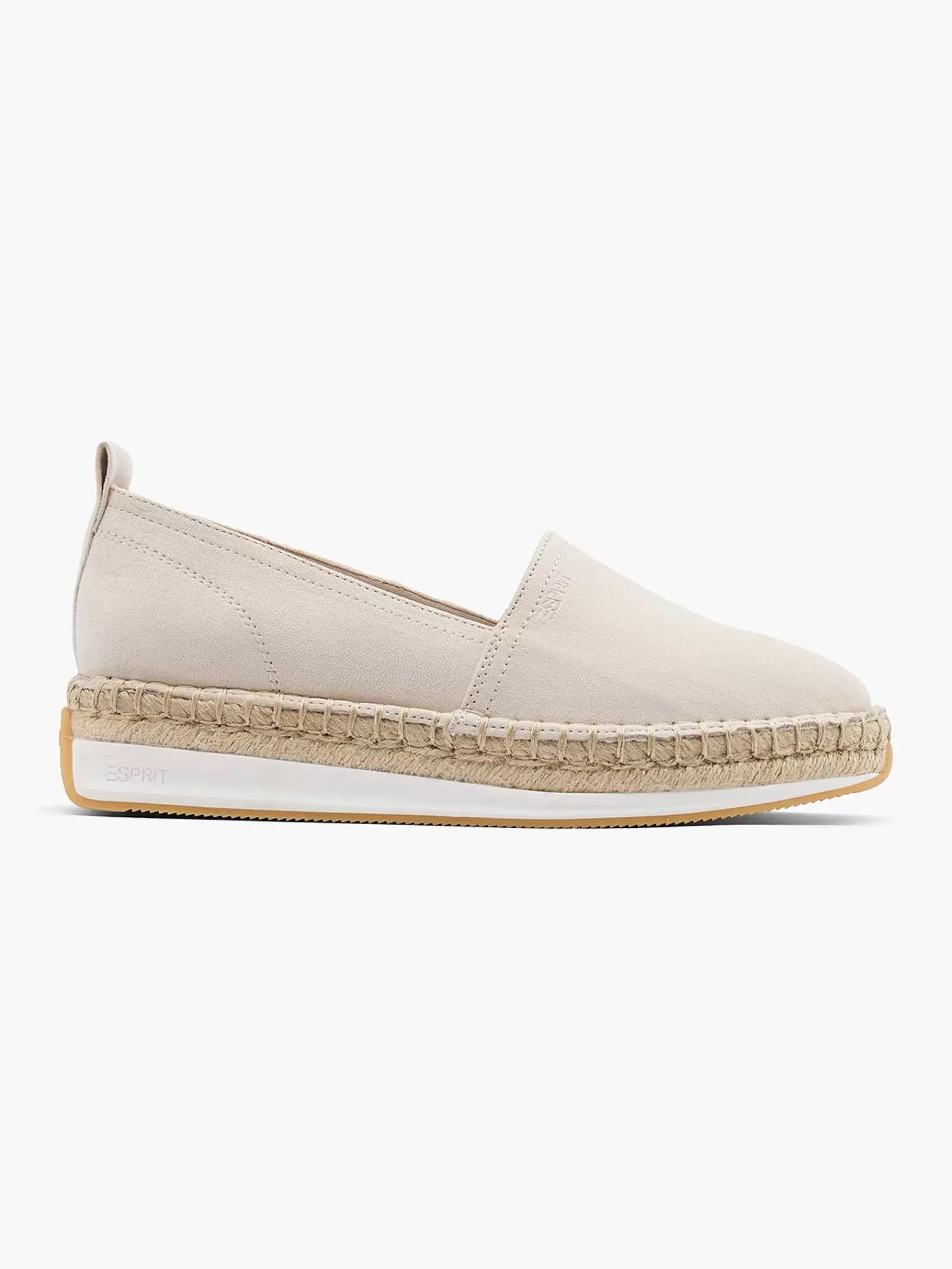 Dames Esprit Instappers-Beige Platform Espadrille