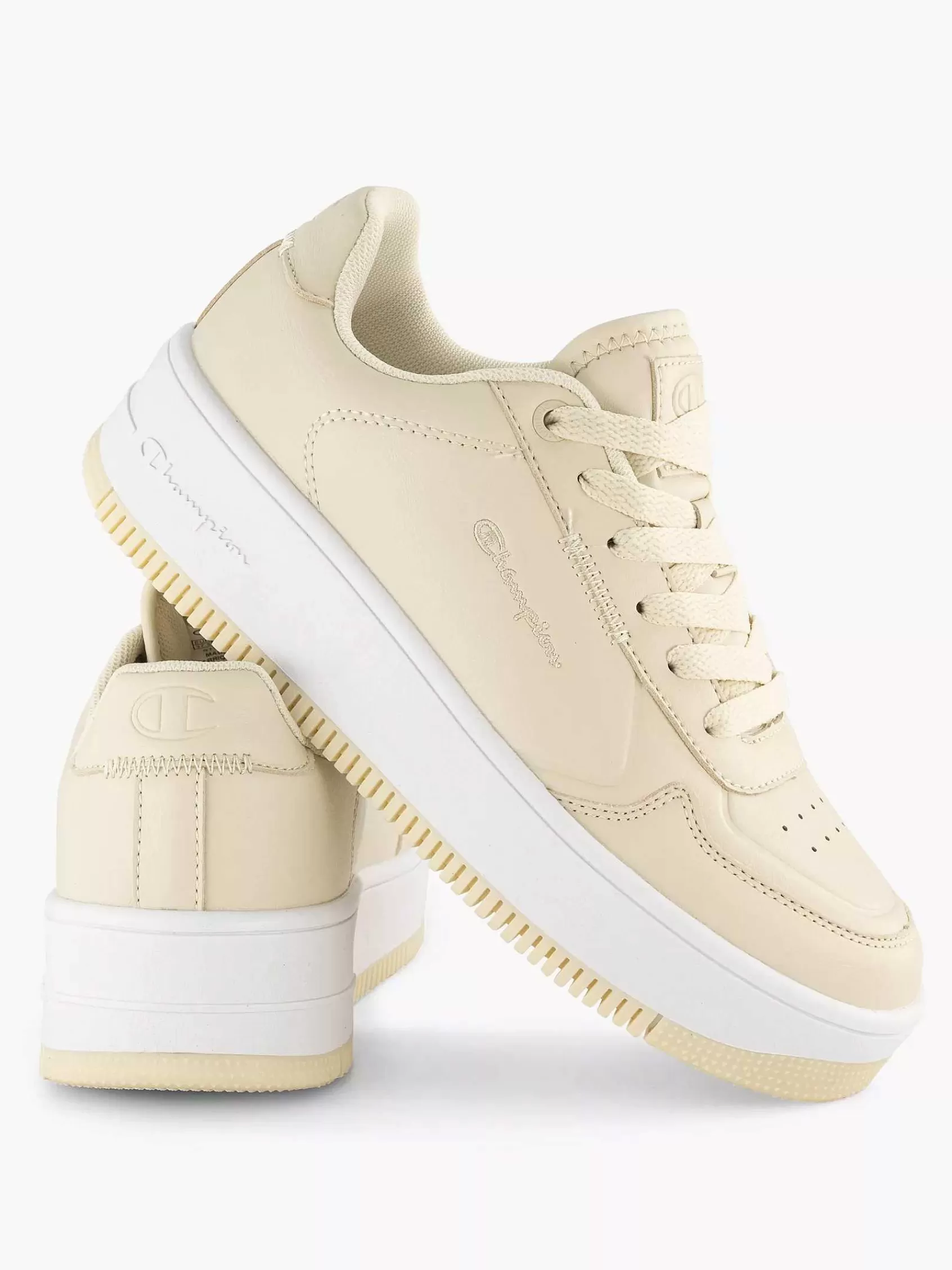 Dames Champion Sneakers-Beige Rebound Platform Low