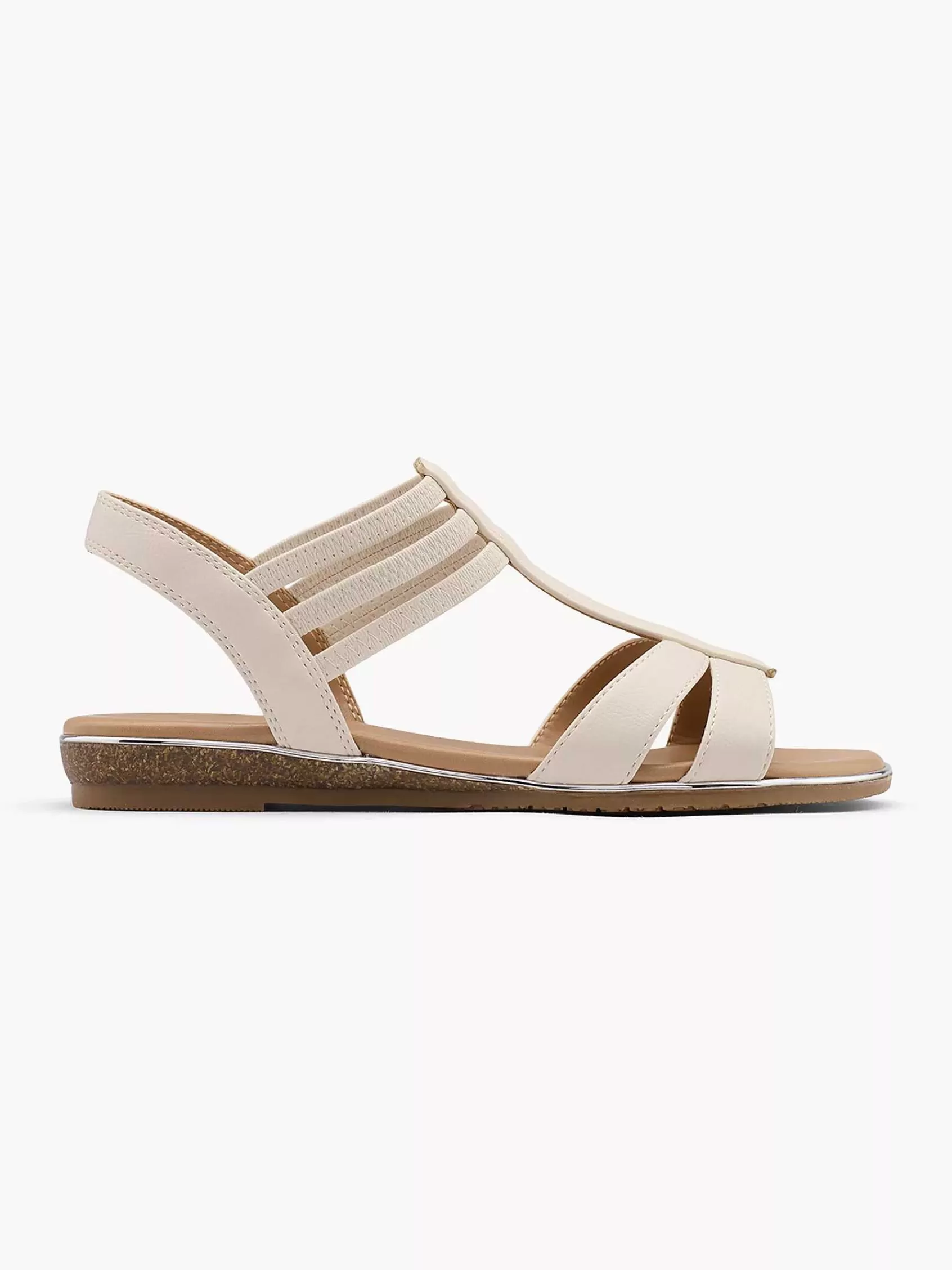 Dames Graceland Sandalen-Beige Sandaal