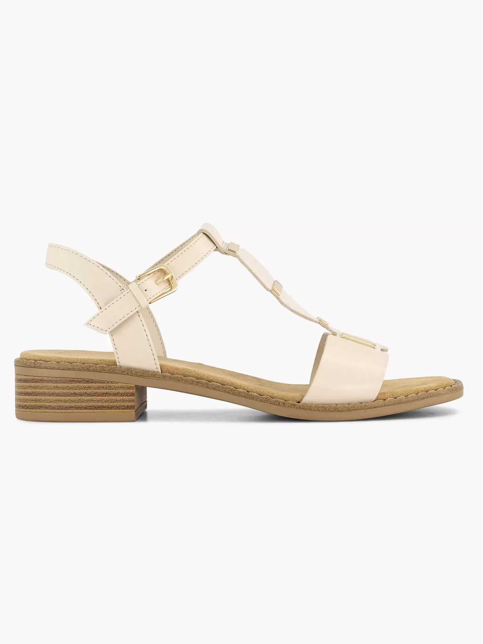 Dames Graceland Sandalen-Beige Sandaal