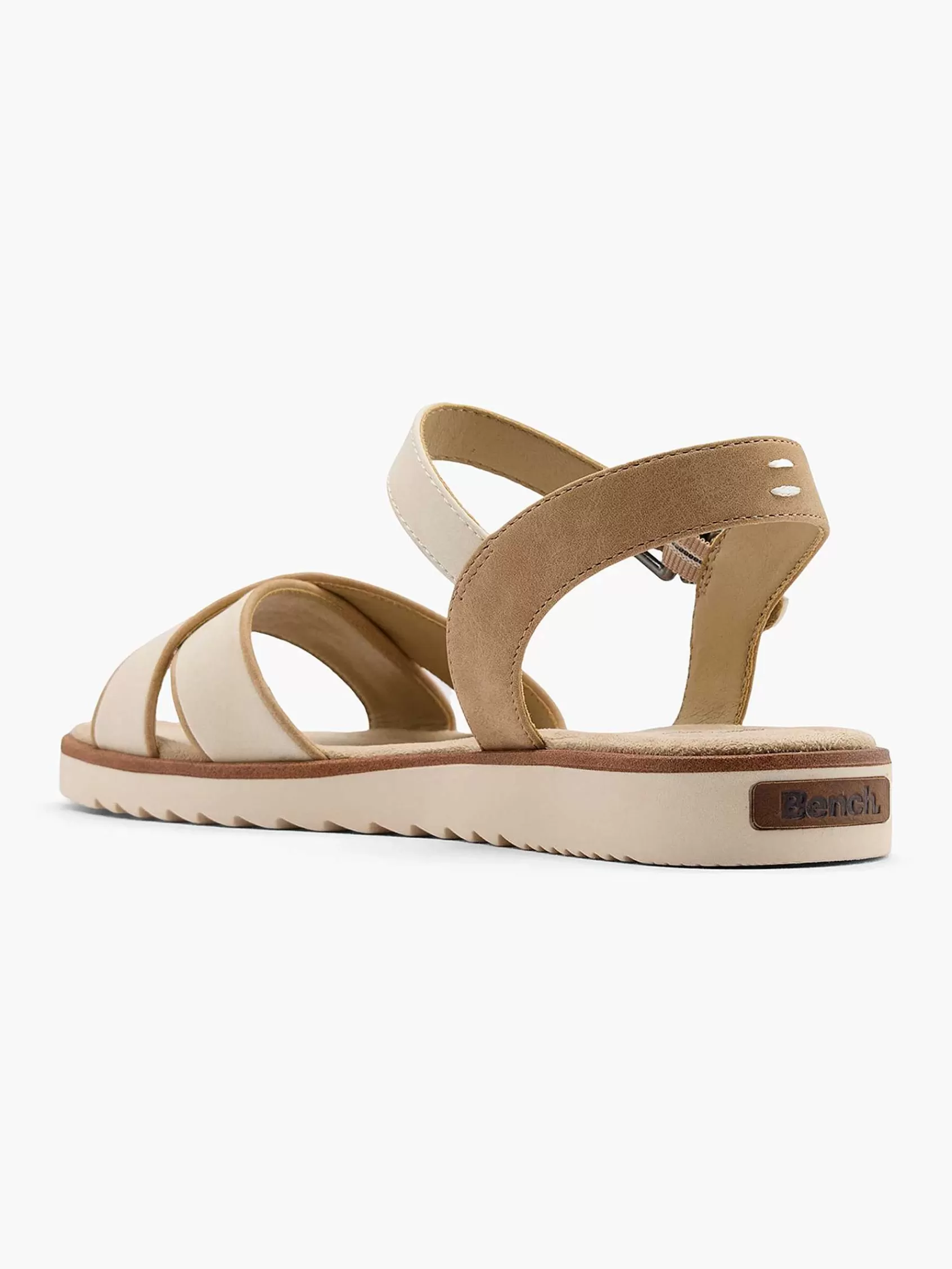 Dames Bench Sandalen-Beige Sandaal