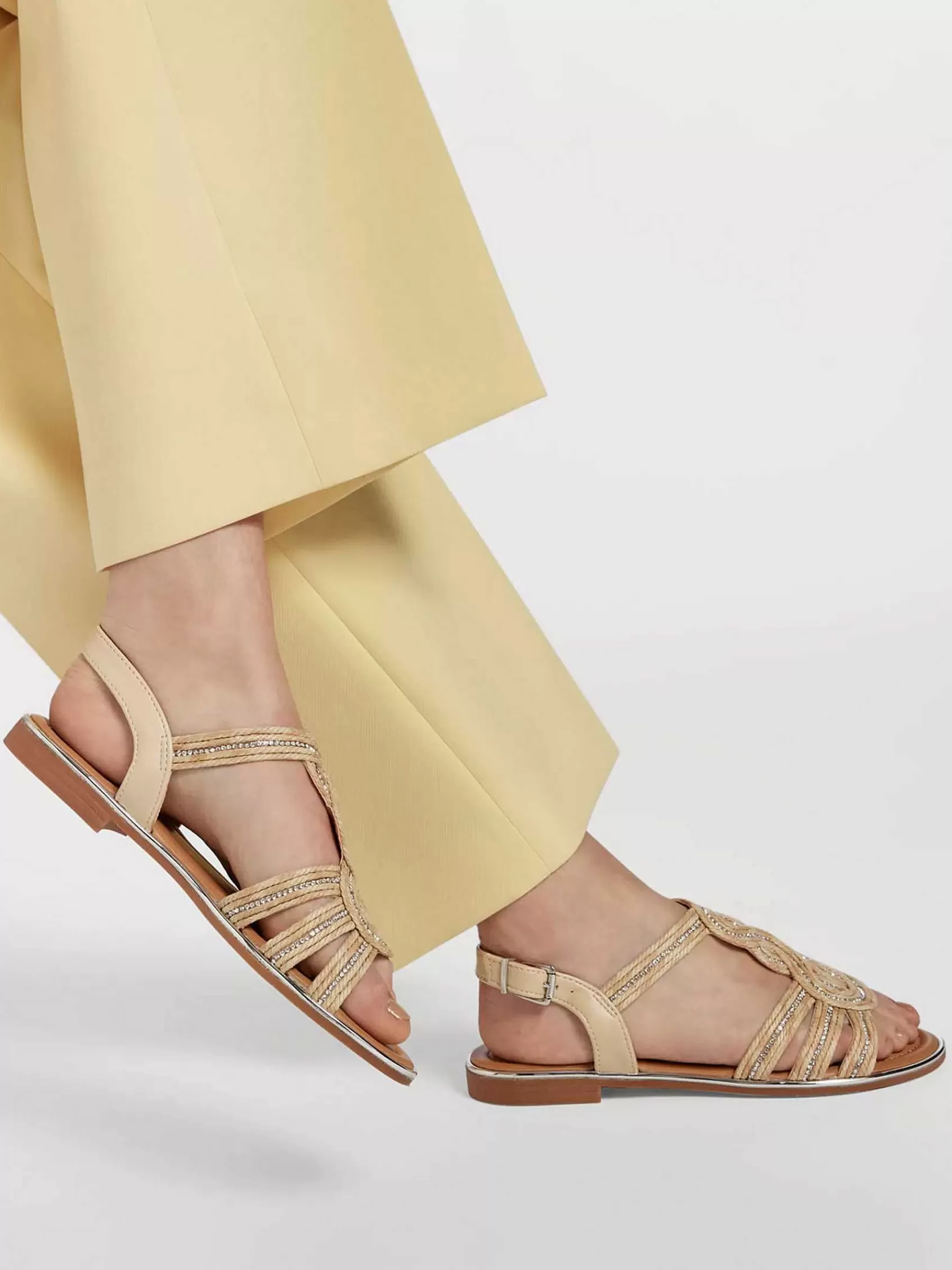 Dames Graceland Sandalen-Beige Sandaal