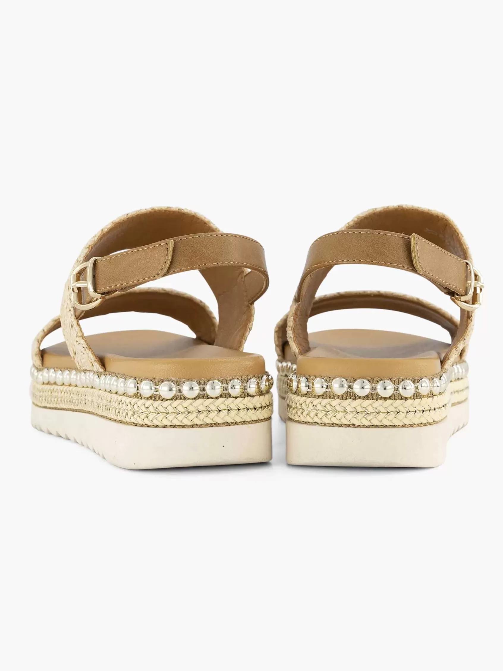 Dames Graceland Sandalen-Beige Sandaal