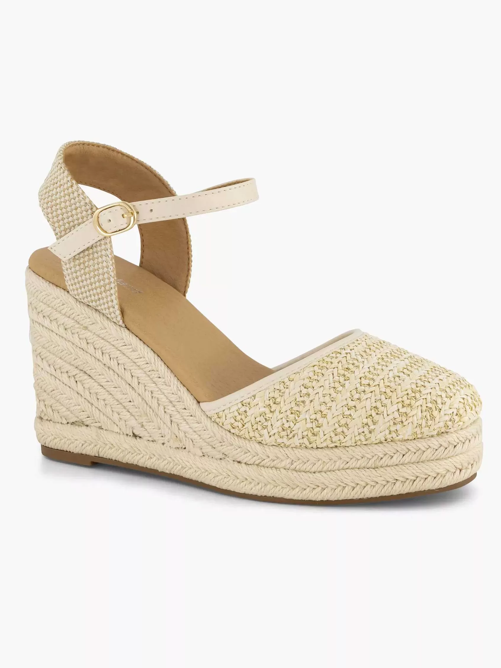 Dames Graceland Pumps-Beige Sandaal Sleehak