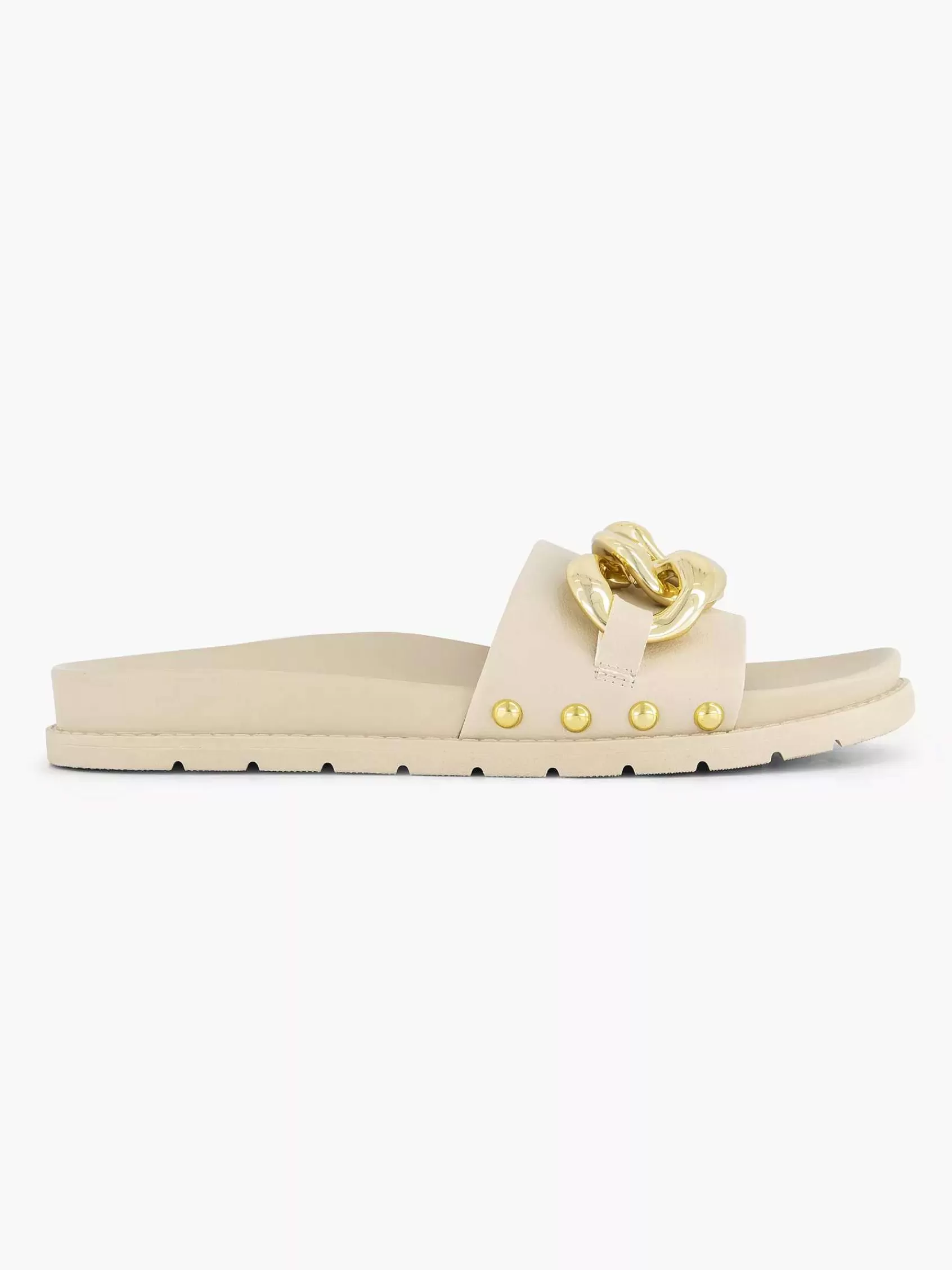 Dames Oxmox Slippers-Beige Slipper Sierketting