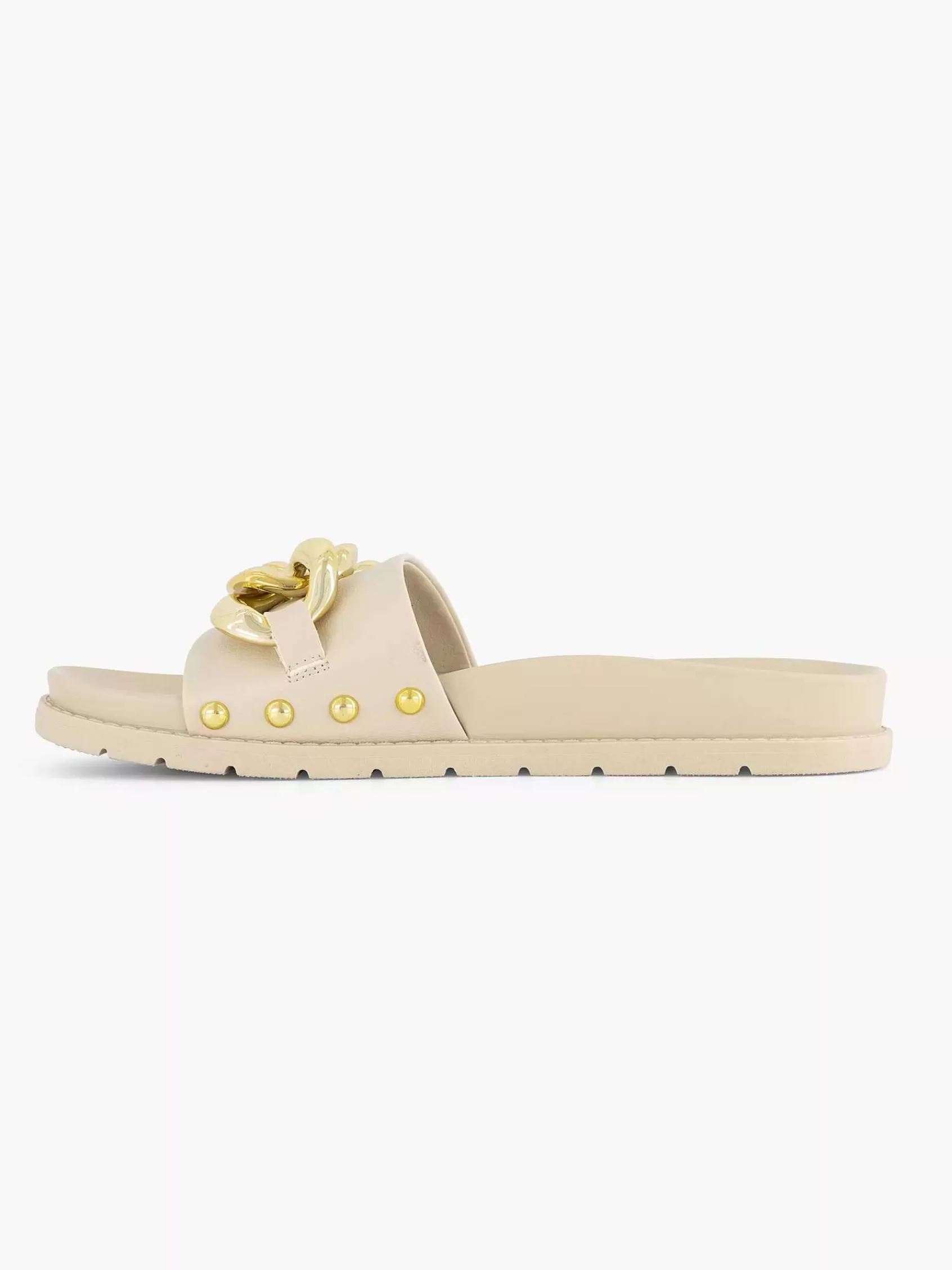 Dames Oxmox Slippers-Beige Slipper Sierketting