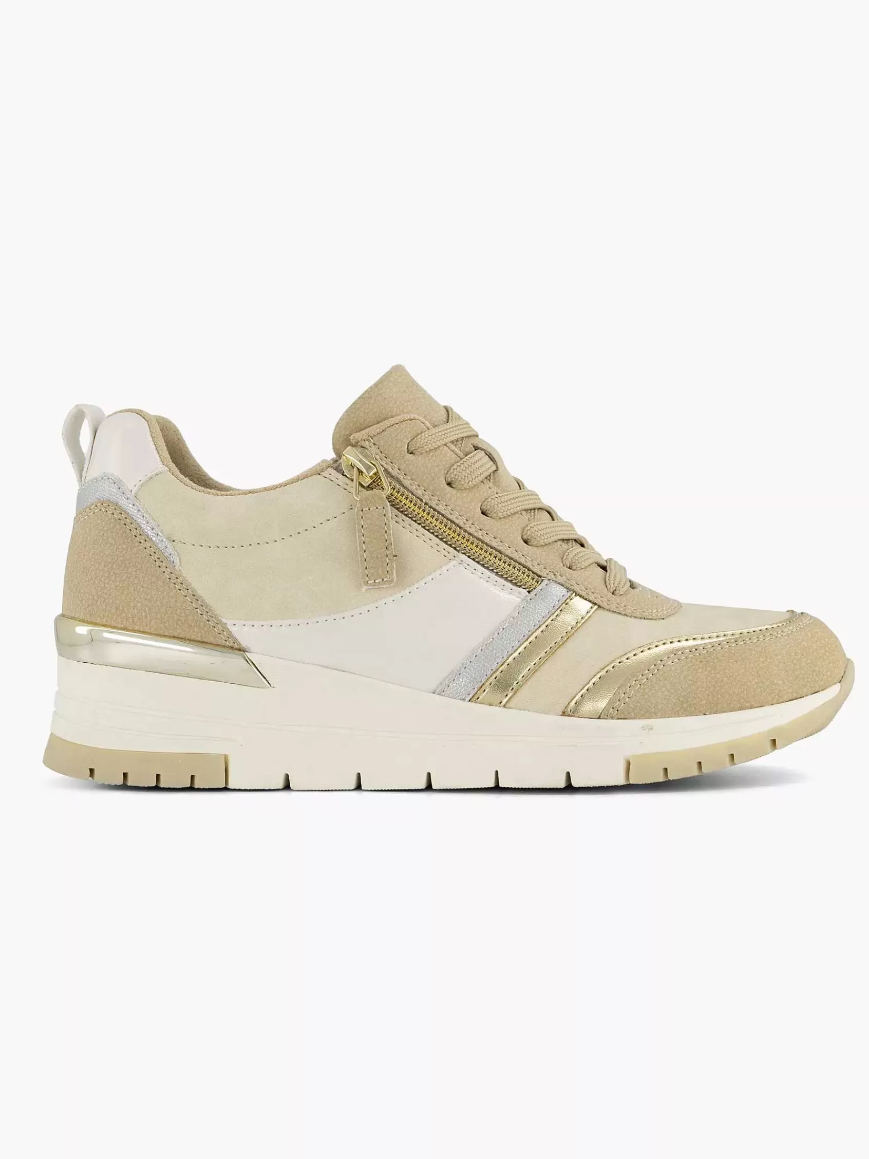 Dames Easy Street Comfort Schoenen-Beige Sneaker