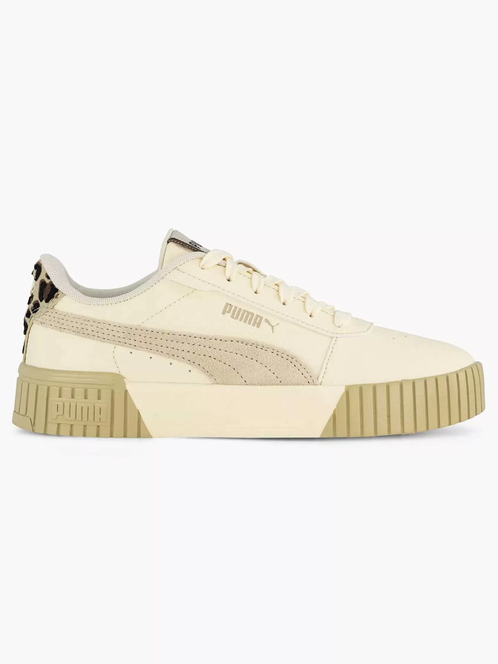 Dames Puma Sneakers-Beige Sneaker Carina 2.0 I Am The Drama