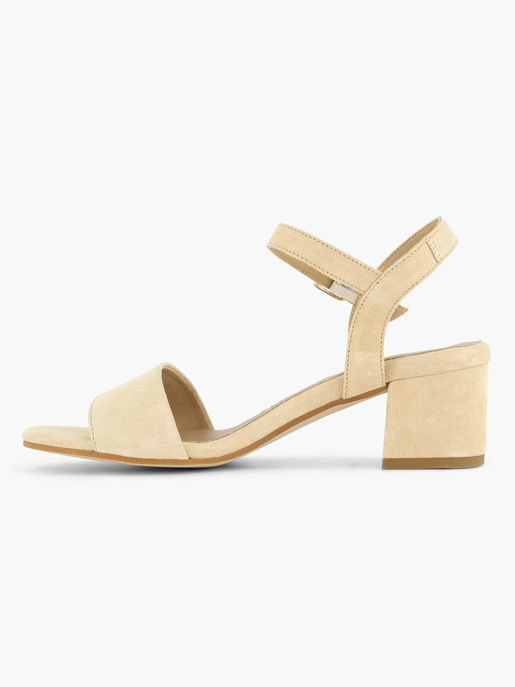 Dames 5th Avenue Pumps-Beige Suede Sandalette