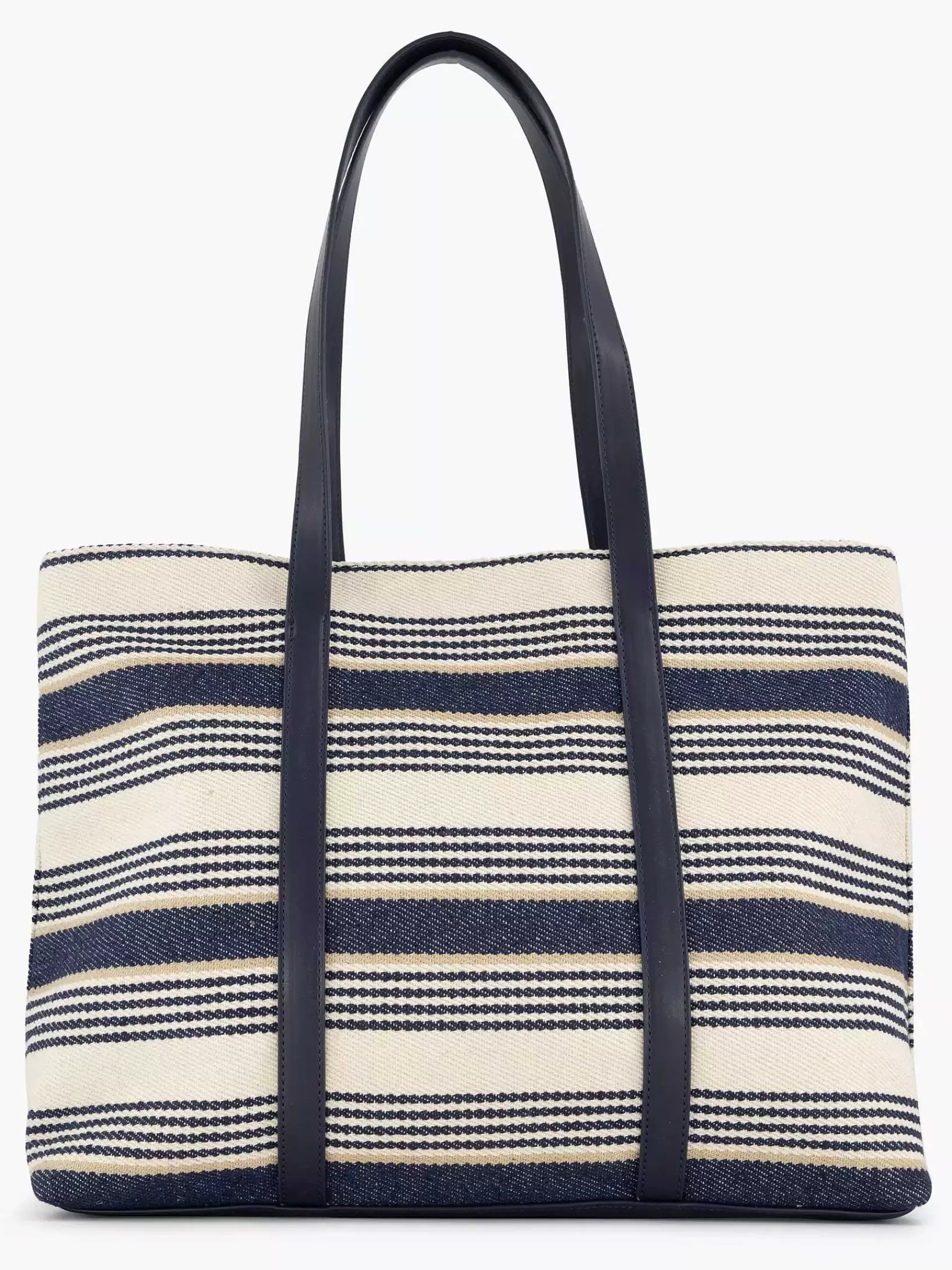 Dames Graceland Online Exclusive Accessoires-Blauw/ Witte Strandtas