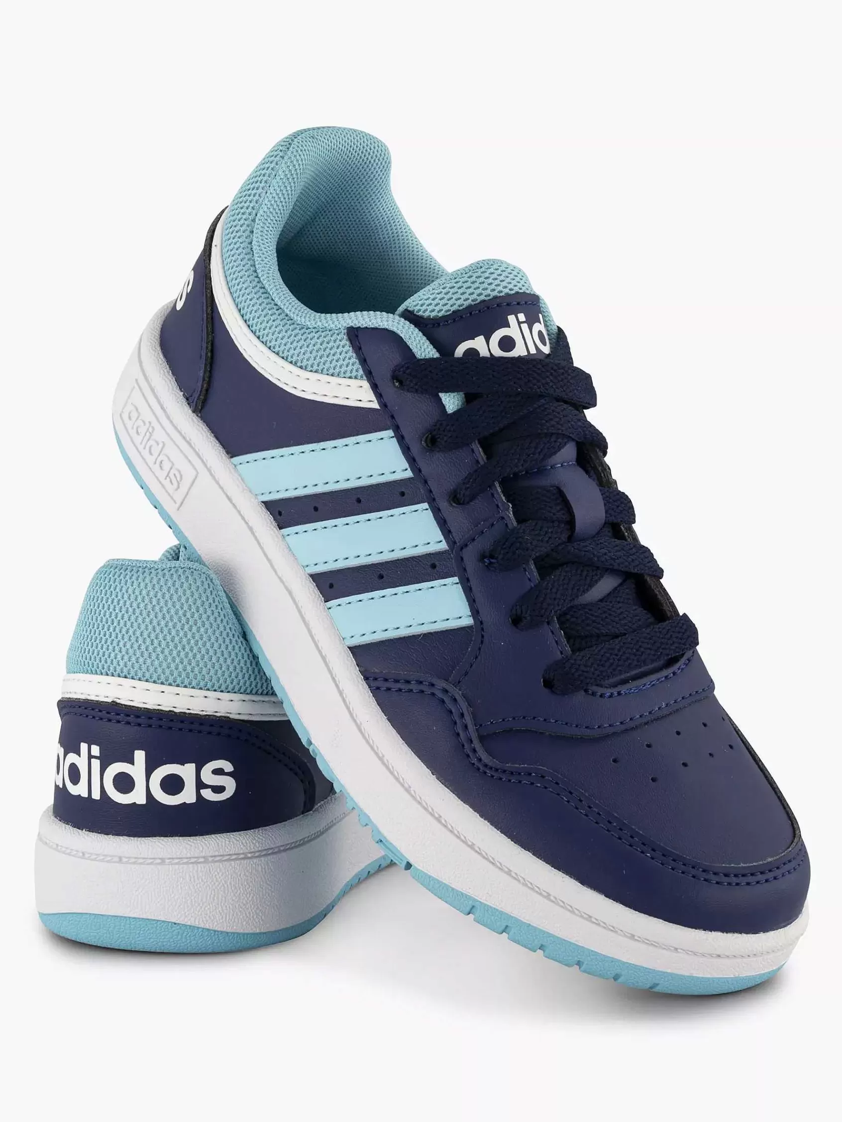 Kinderen adidas Jongensschoenen-Blauwe Hoops 3.0 K