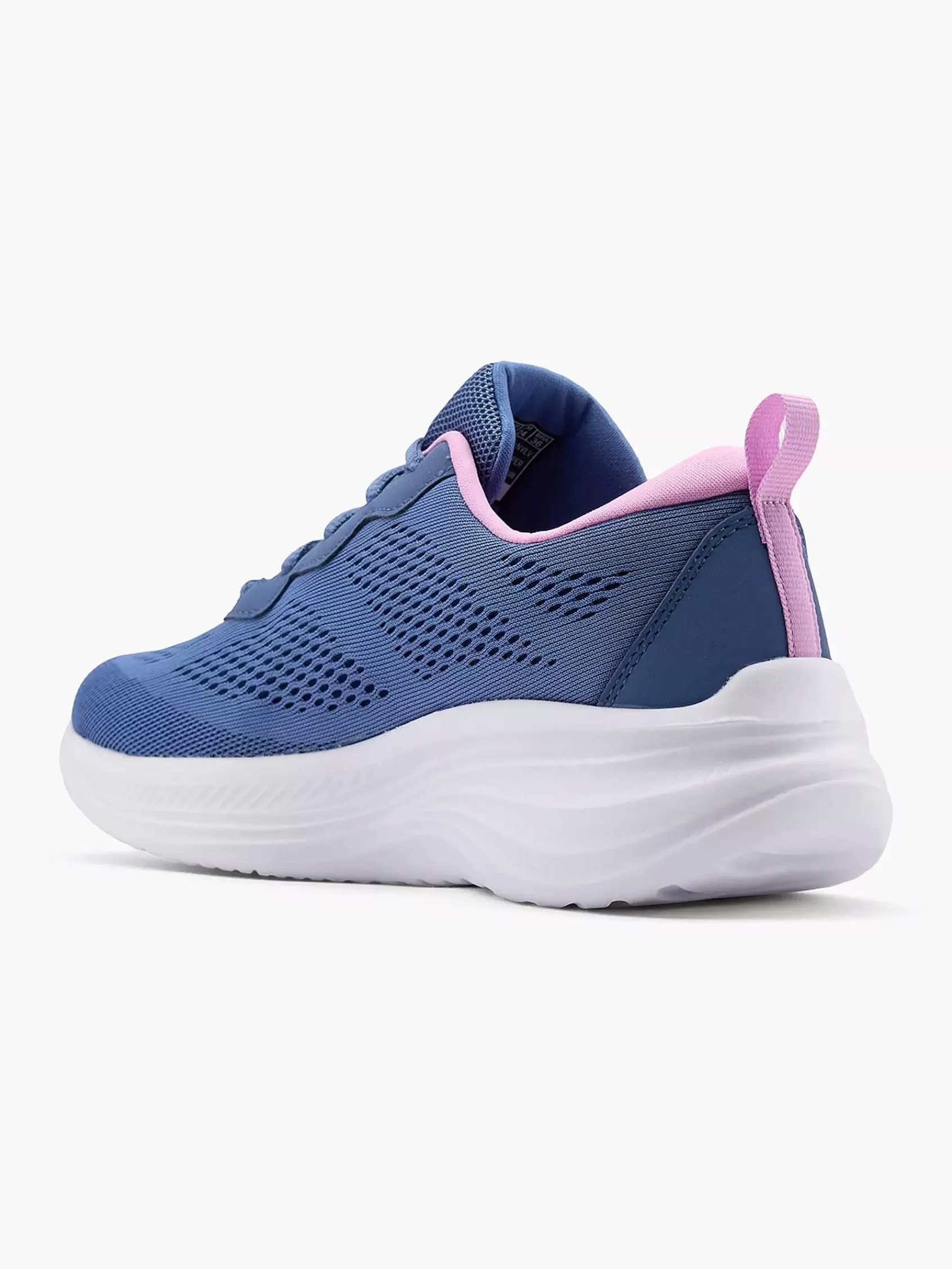 Dames Skechers Sneakers-Blauwe Sneaker Memory Foam