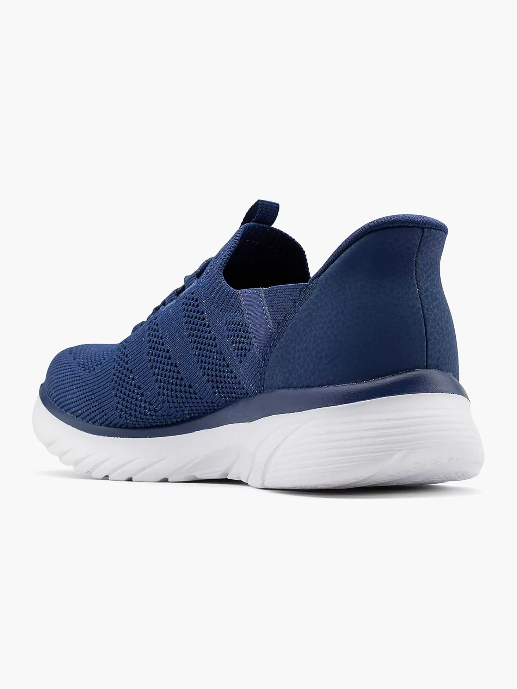 Dames Skechers Sneakers-Blauwe Sneaker Swift Fit - Hands Free Memory Foam