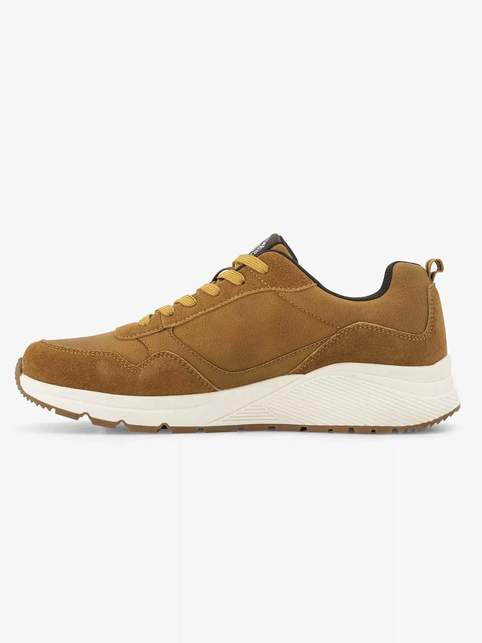 Heren Easy Street Sneakers-Bruine Comfort Sneaker