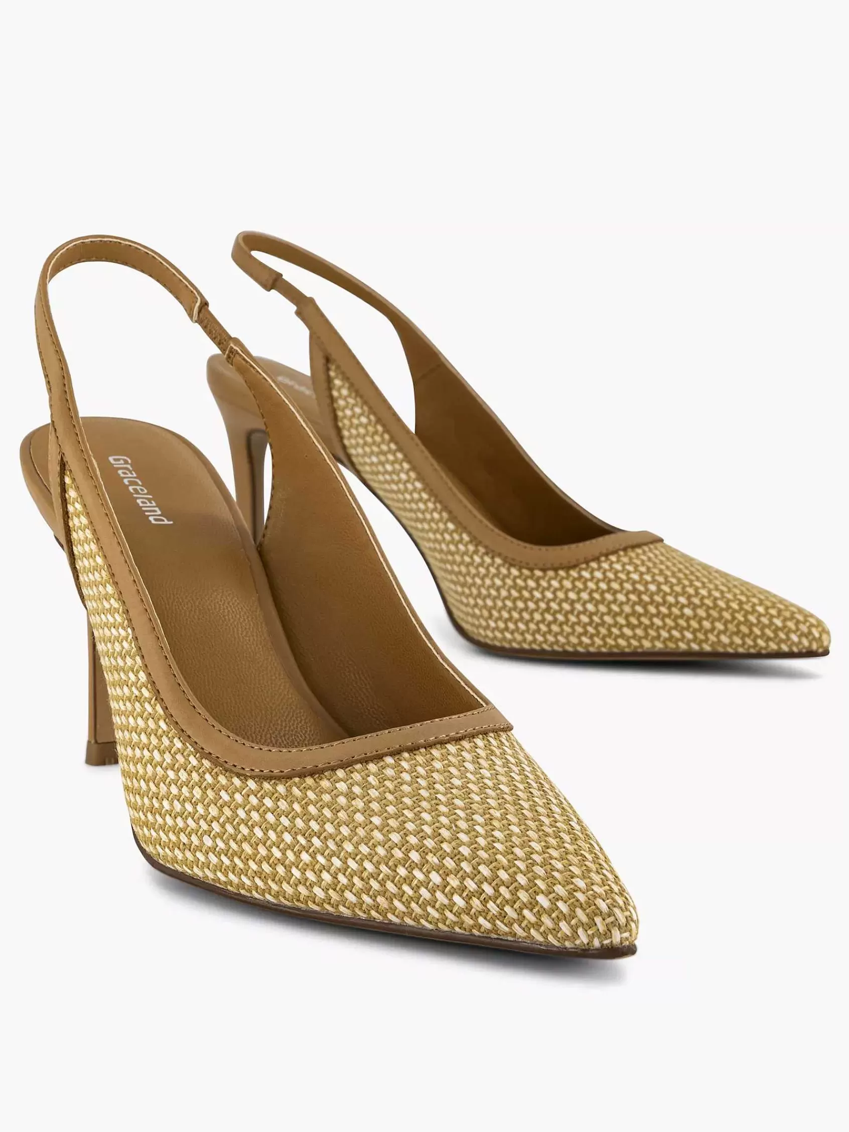 Dames Graceland Pumps-Camel Slingback