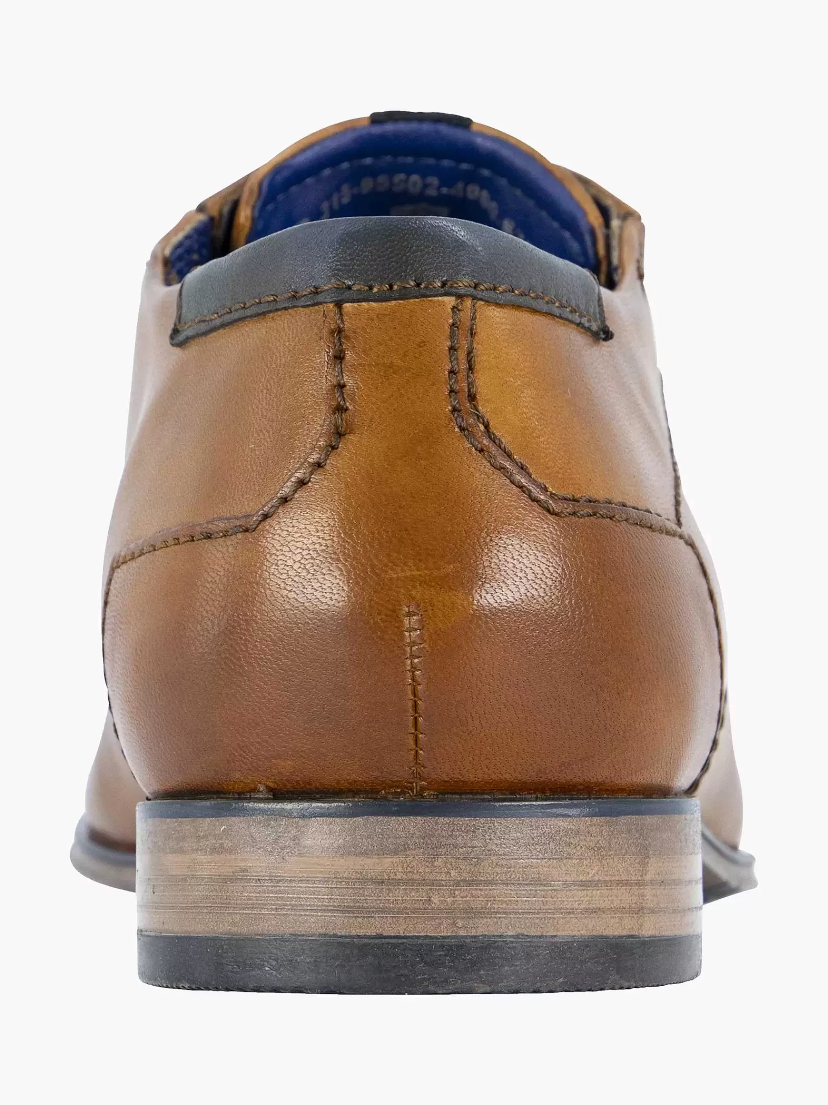 Heren Bugatti Geklede Schoenen-Cognac Leren Vetershcoen