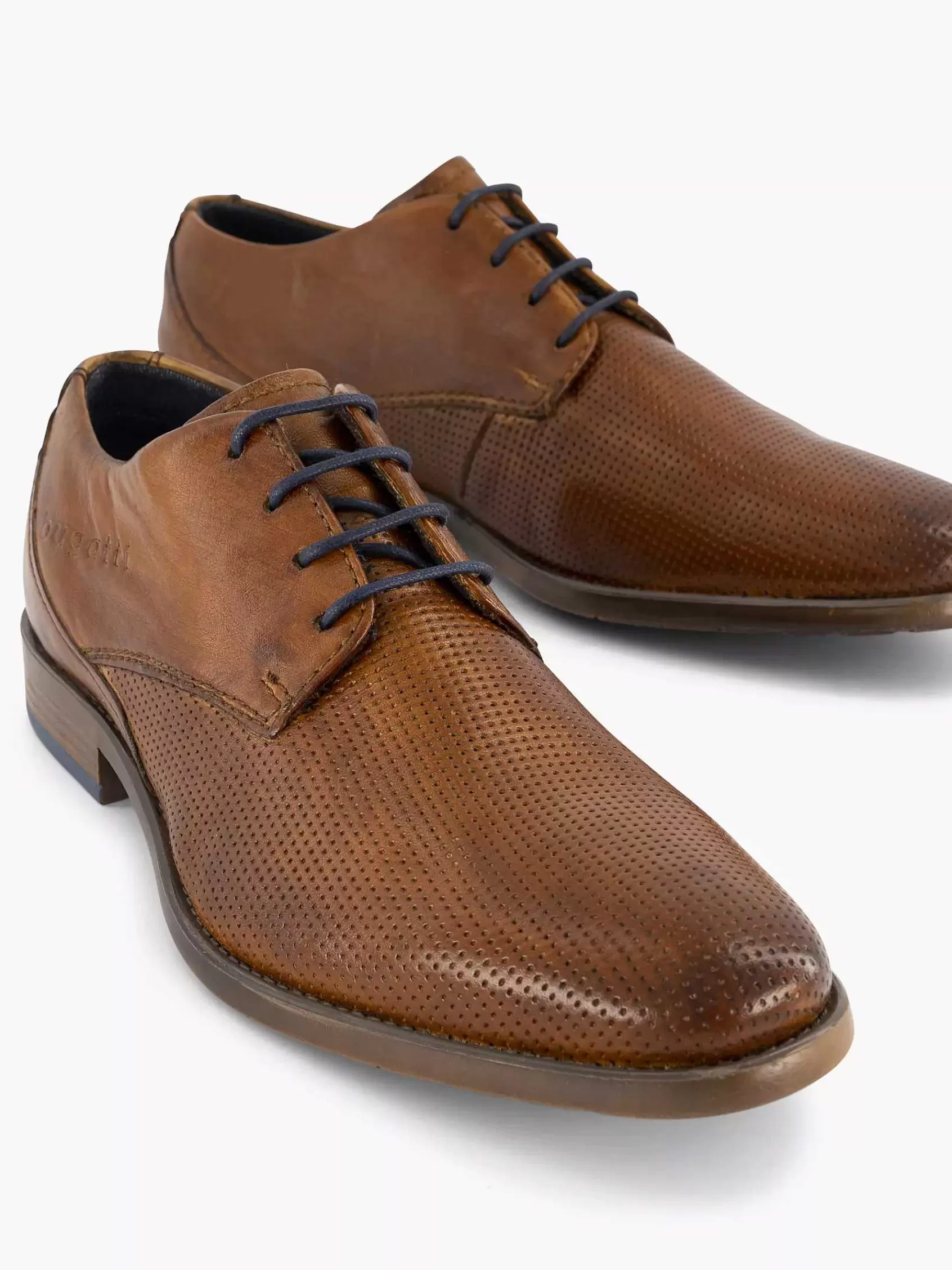 Heren Bugatti Geklede Schoenen-Cognac Licio Eco