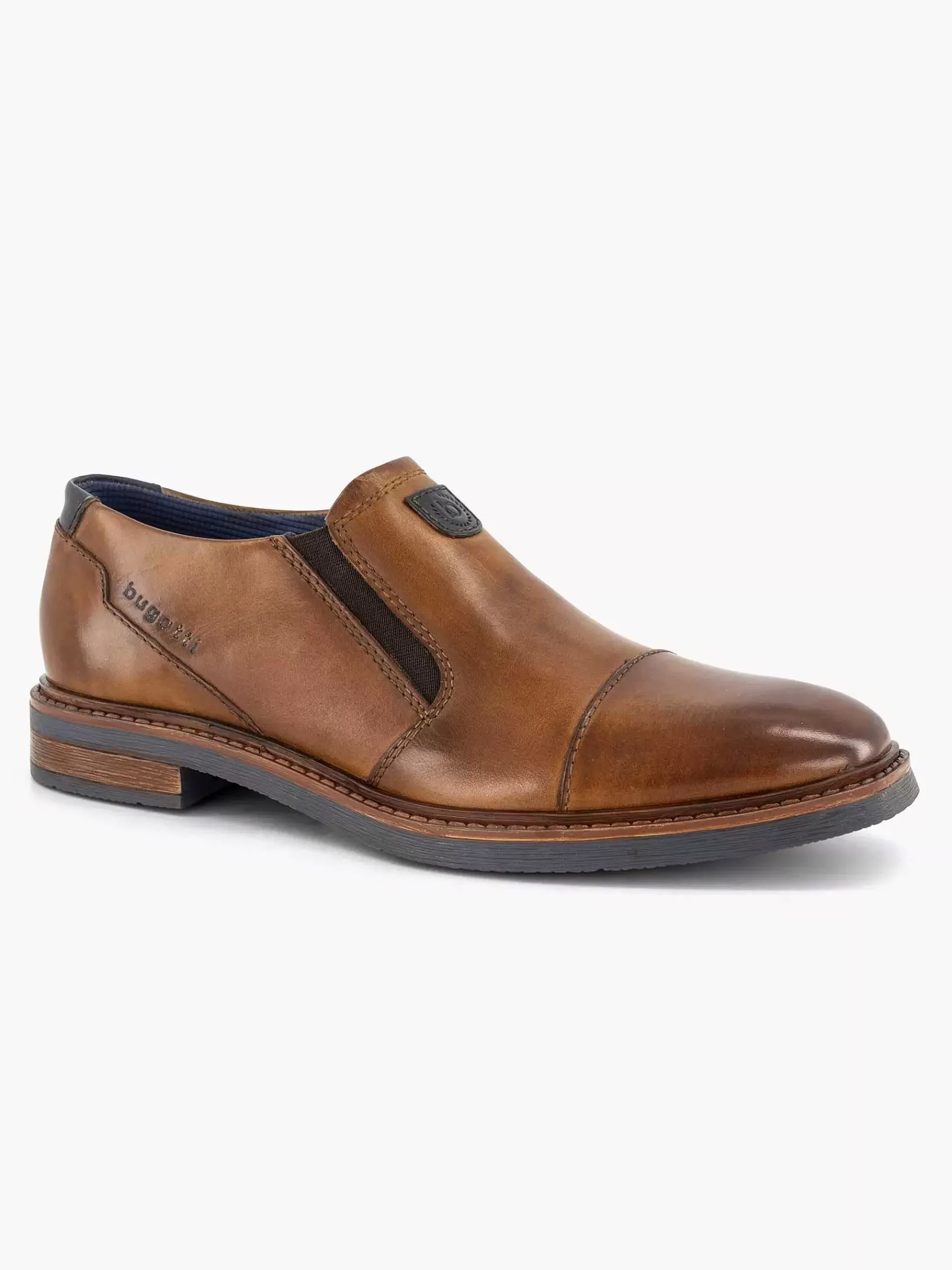 Heren Bugatti Geklede Schoenen-Cognac Maiko Extra Wide