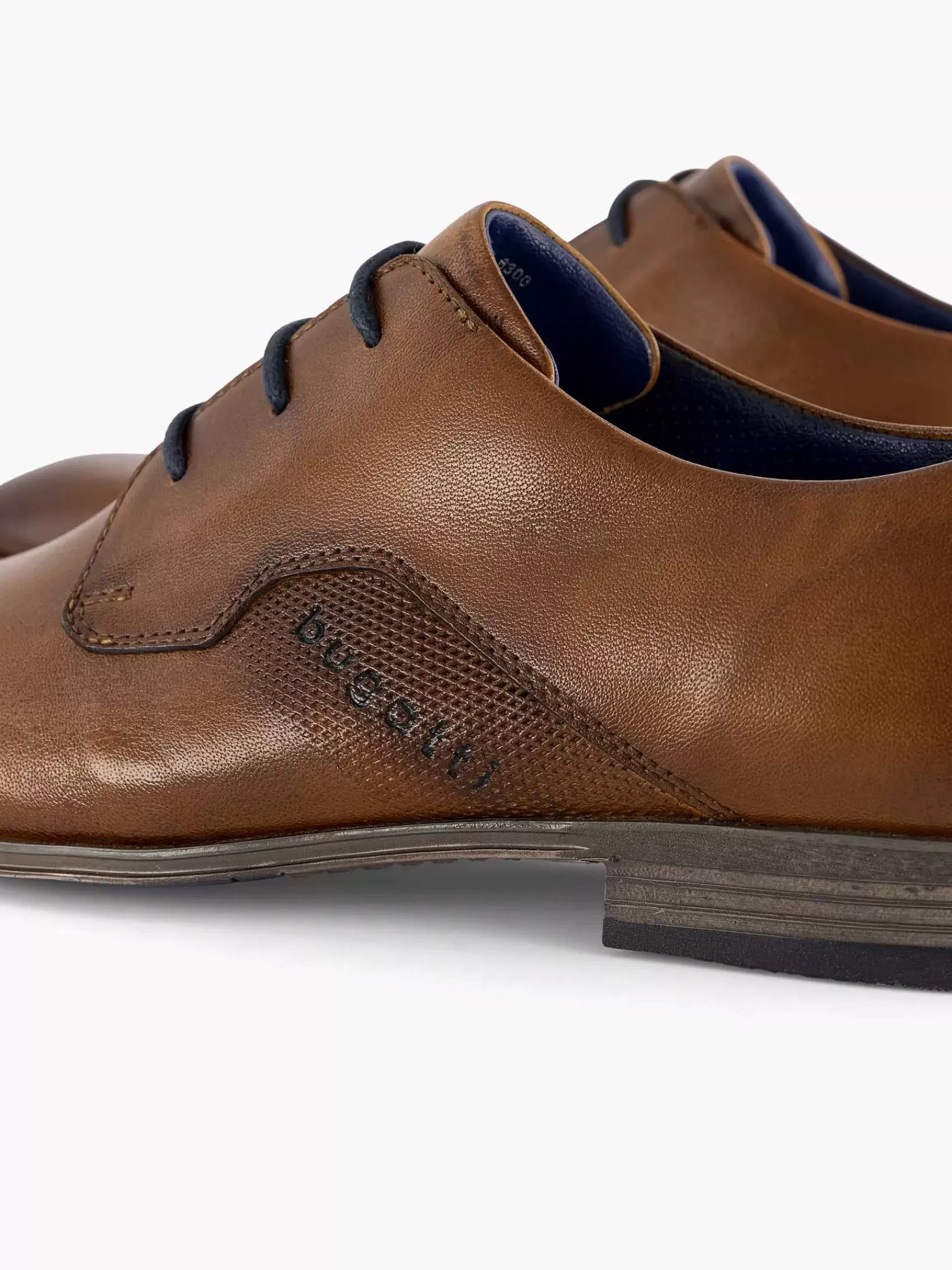 Heren Bugatti Geklede Schoenen-Cognac Mattia Eco