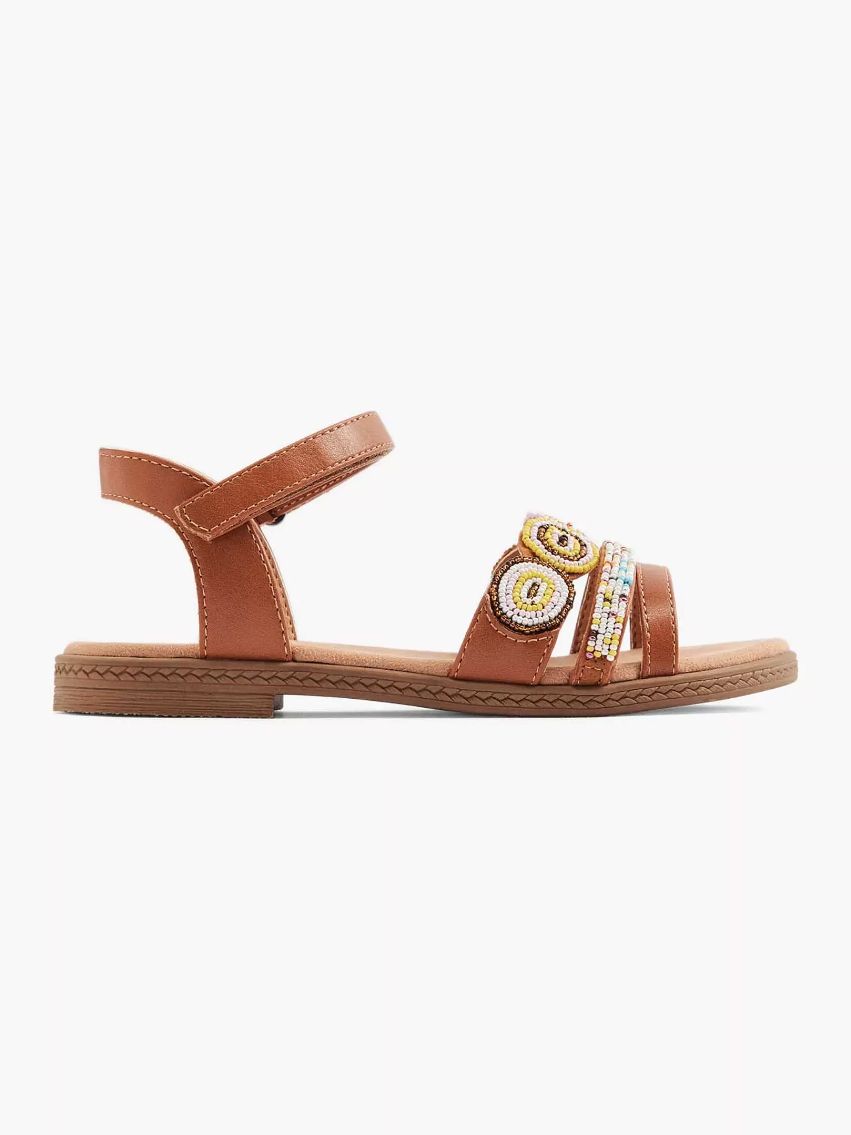 Kinderen Graceland Babyschoenen-Cognac Sandaal Kralen