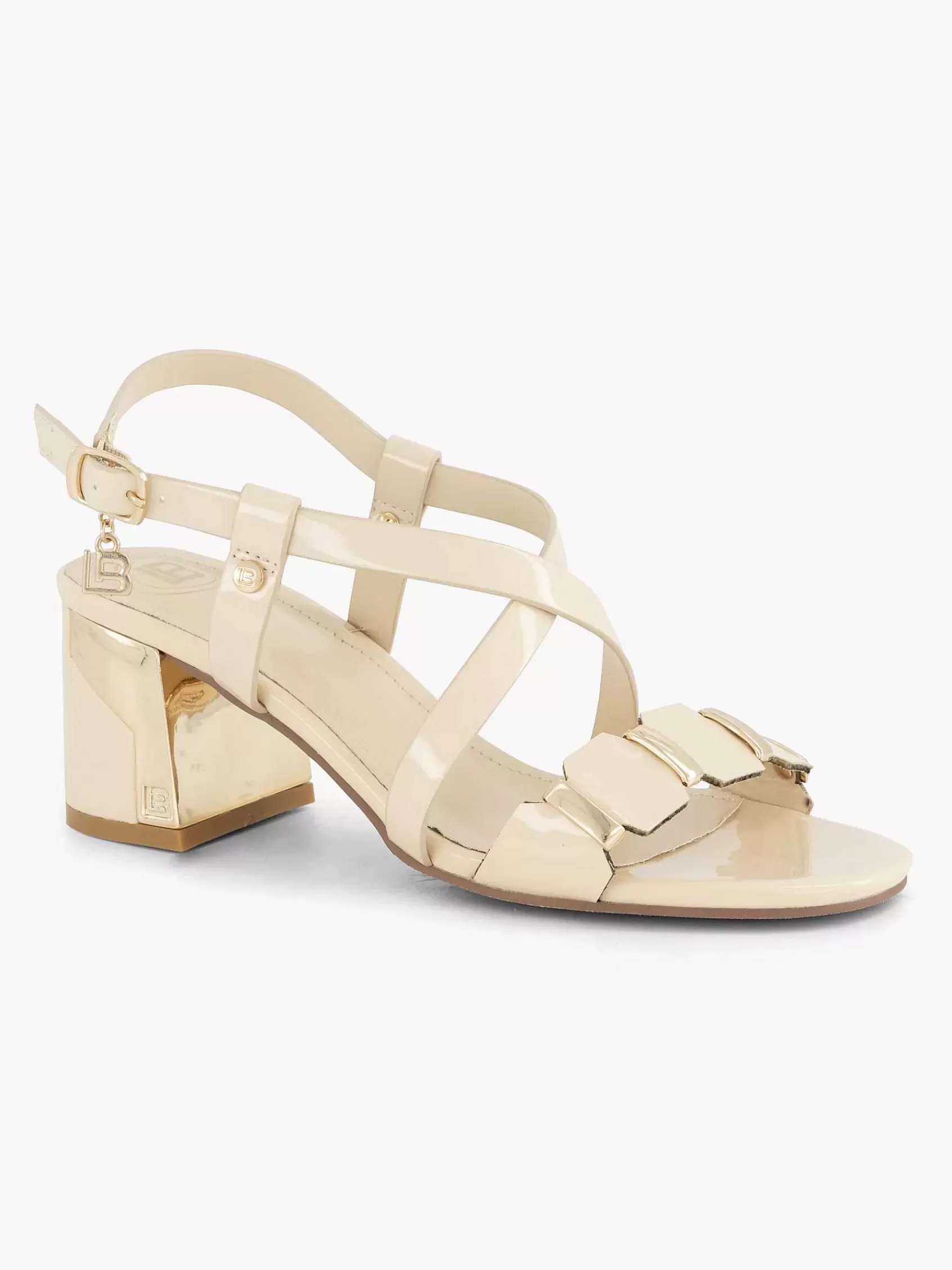 Dames Laura Biagiotti Sandalen-Creme Sandalette