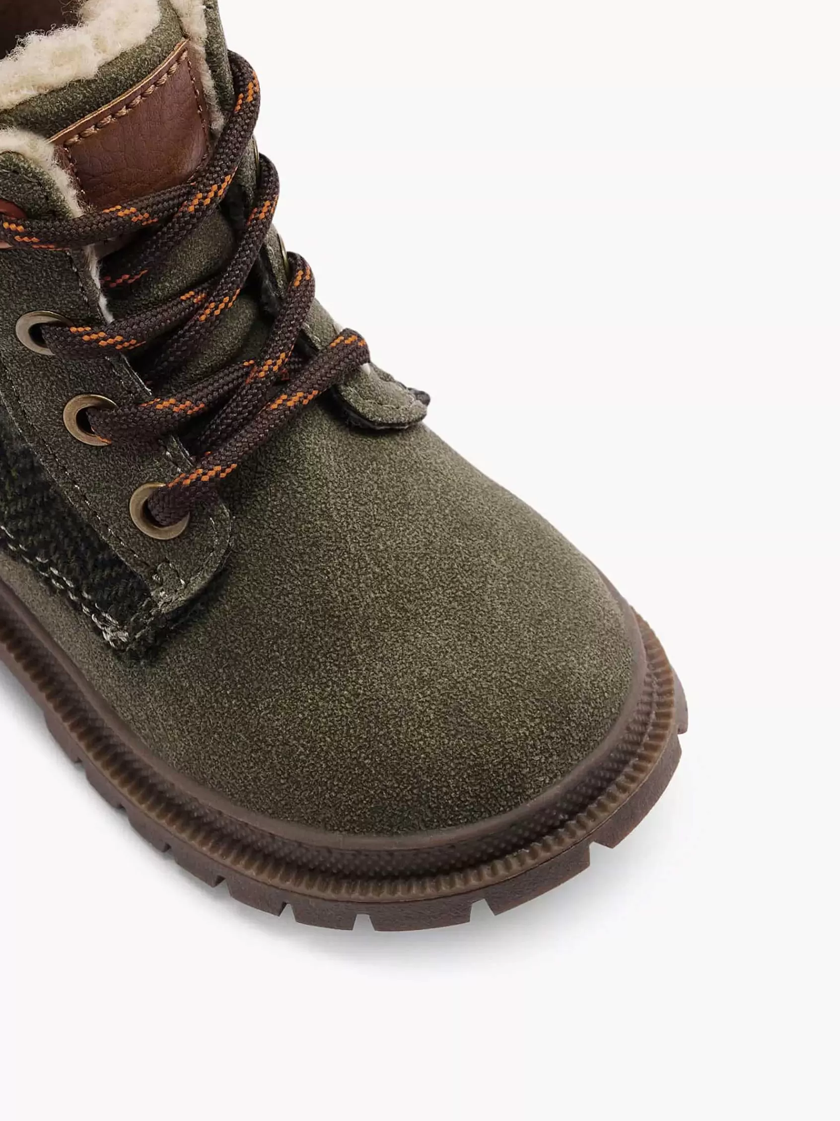 Kinderen Vty Babyschoenen-Donkergroene Veterboot