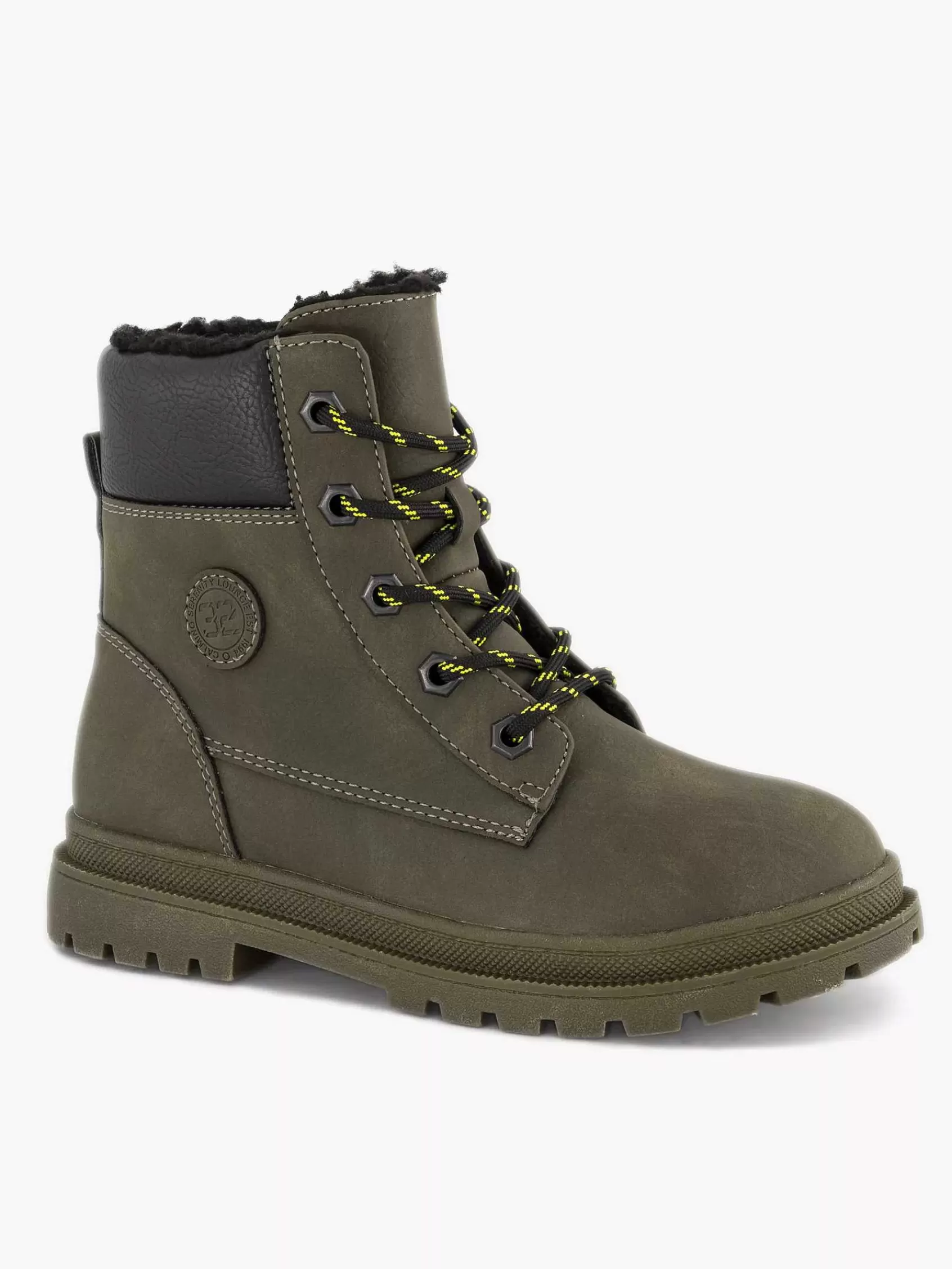 Kinderen Vty Babyschoenen-Donkergroene Veterboot