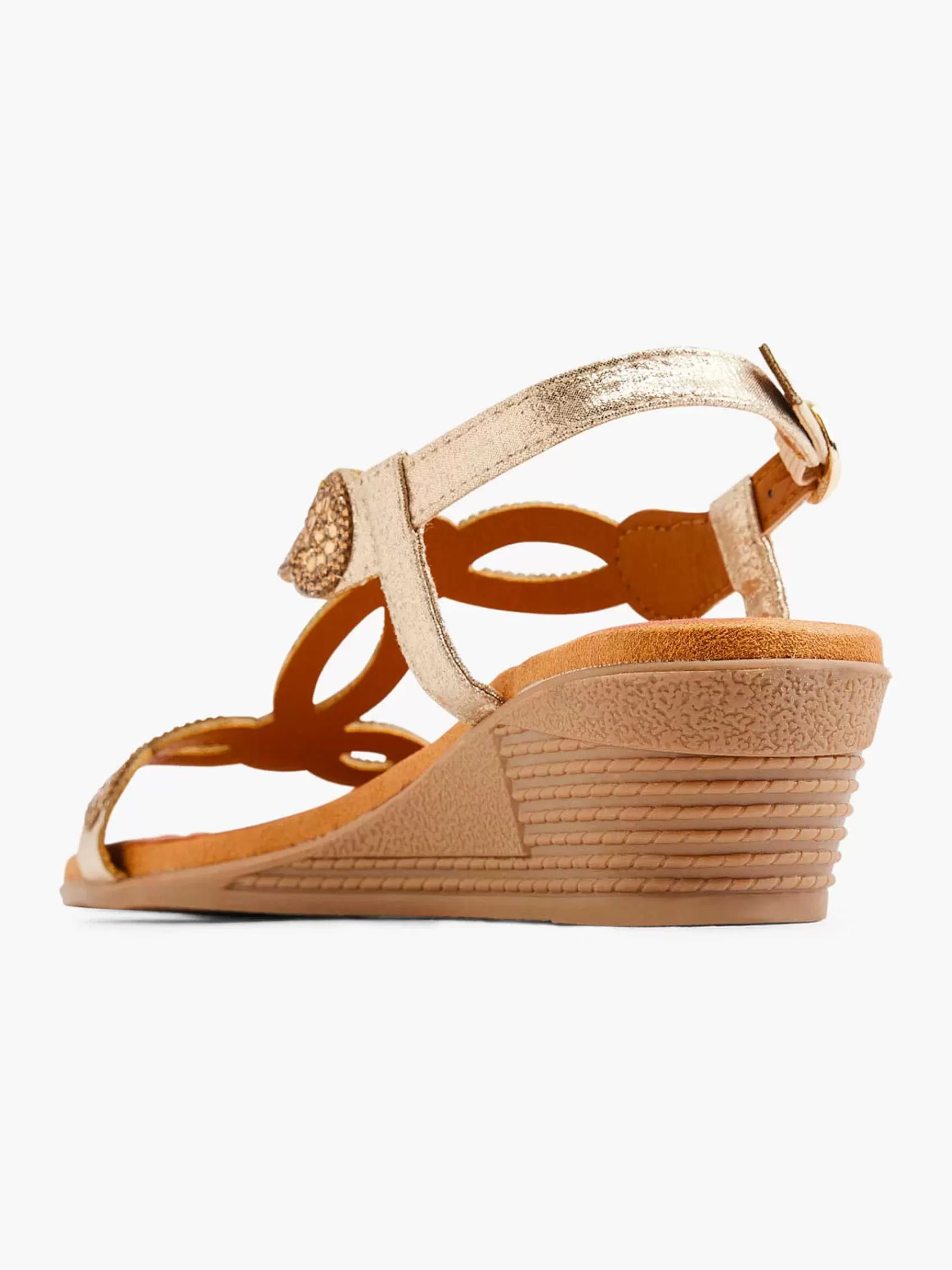 Dames Easy Street Comfort Schoenen-Gouden Comfort Sandalette