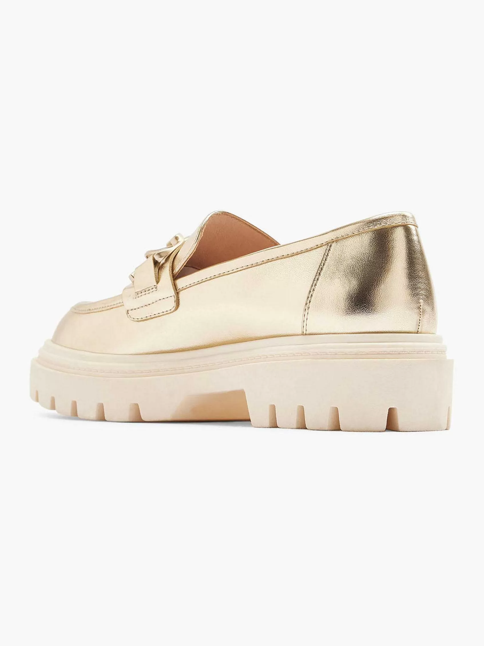 Dames Oxmox Instappers-Gouden Metallic Chunky Loafer