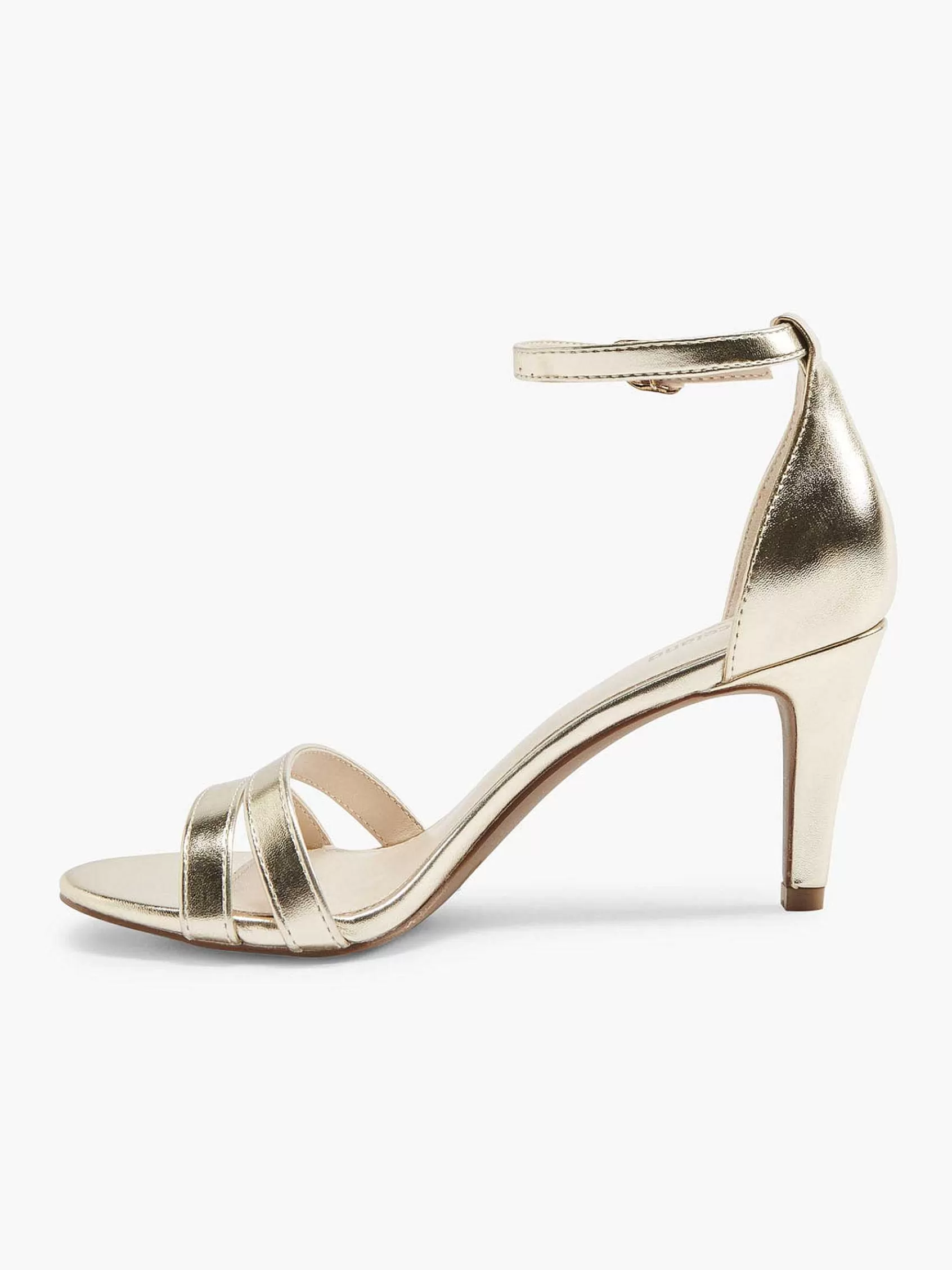 Dames Graceland Hoge Hakken-Gouden Sandalette Metallic