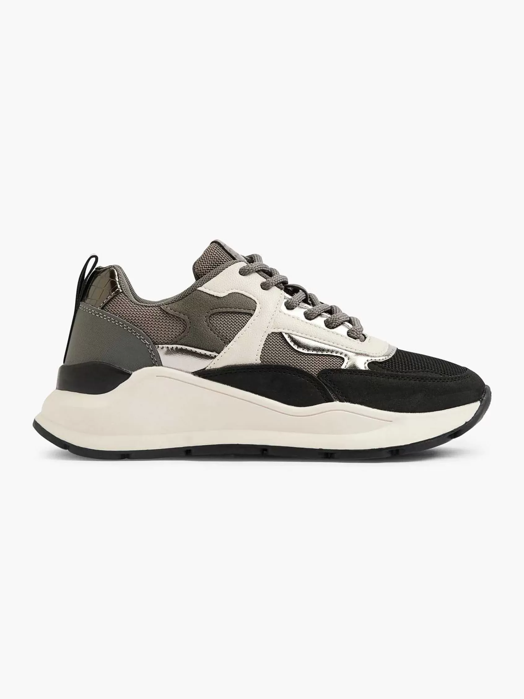 Dames Oxmox Sneakers-Grijze Chunky Sneaker