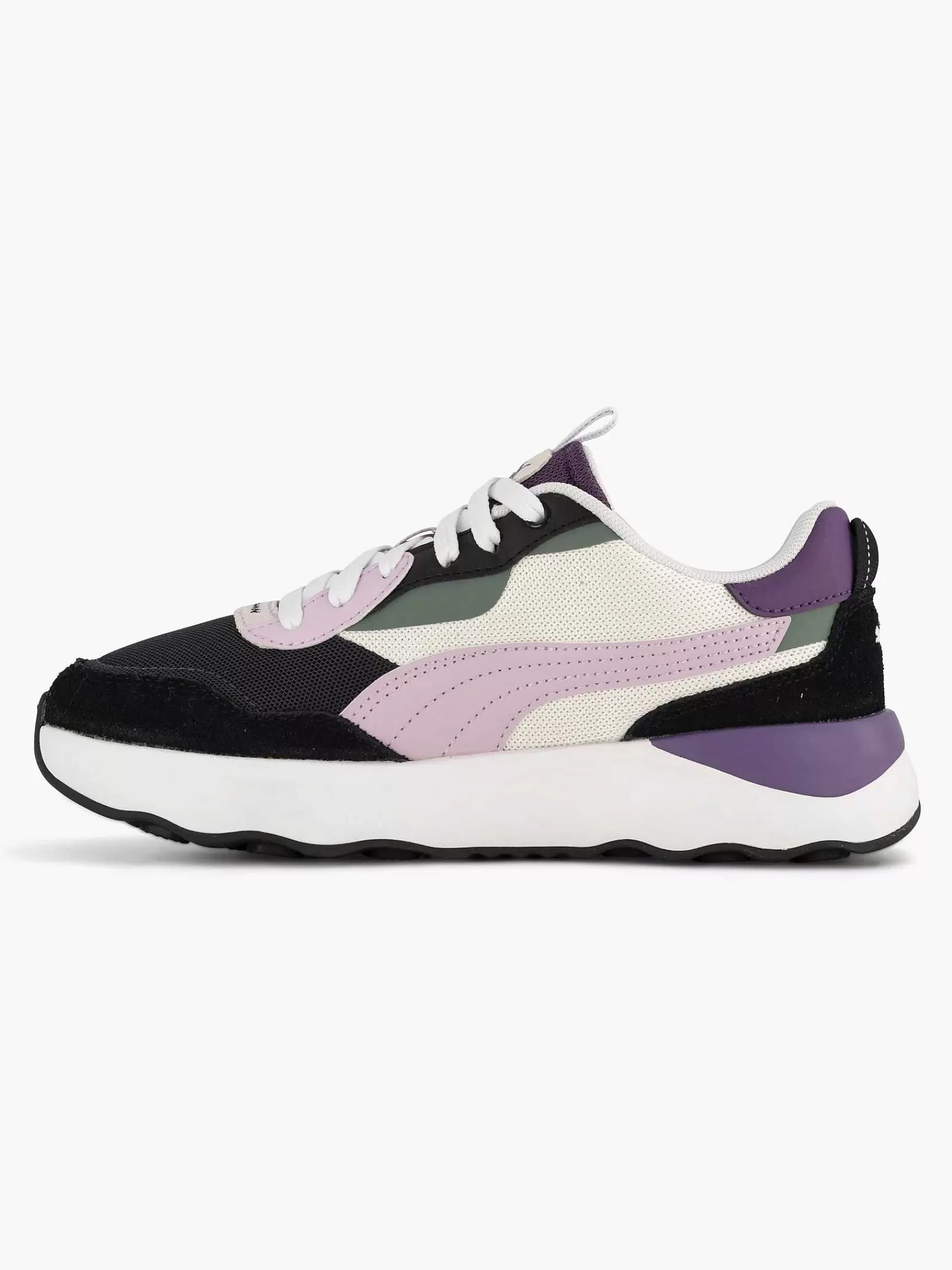 Dames Puma Sneakers-Grijze Runtamed Platform