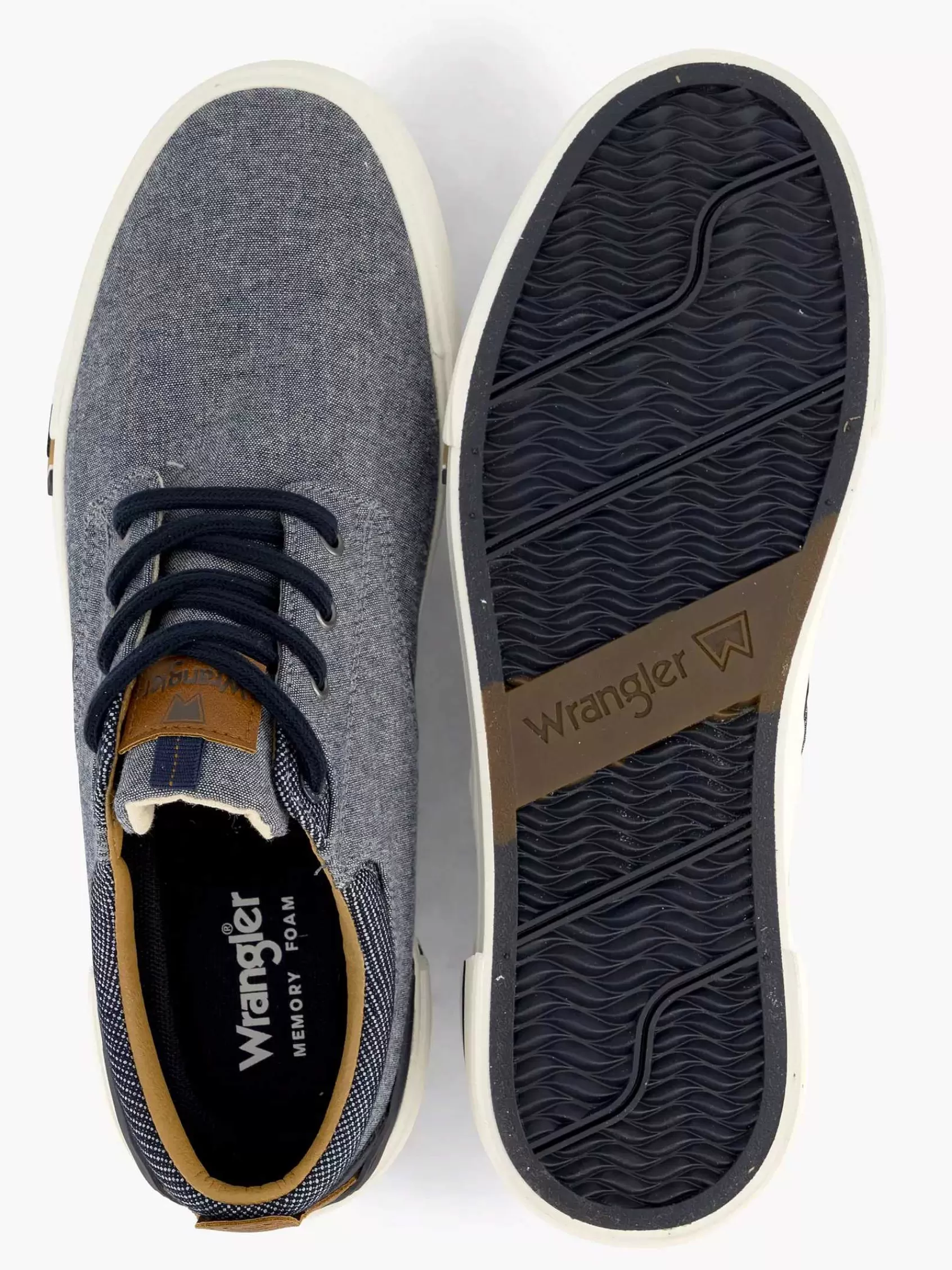 Heren Wrangler Sneakers-Grijze Sneaker