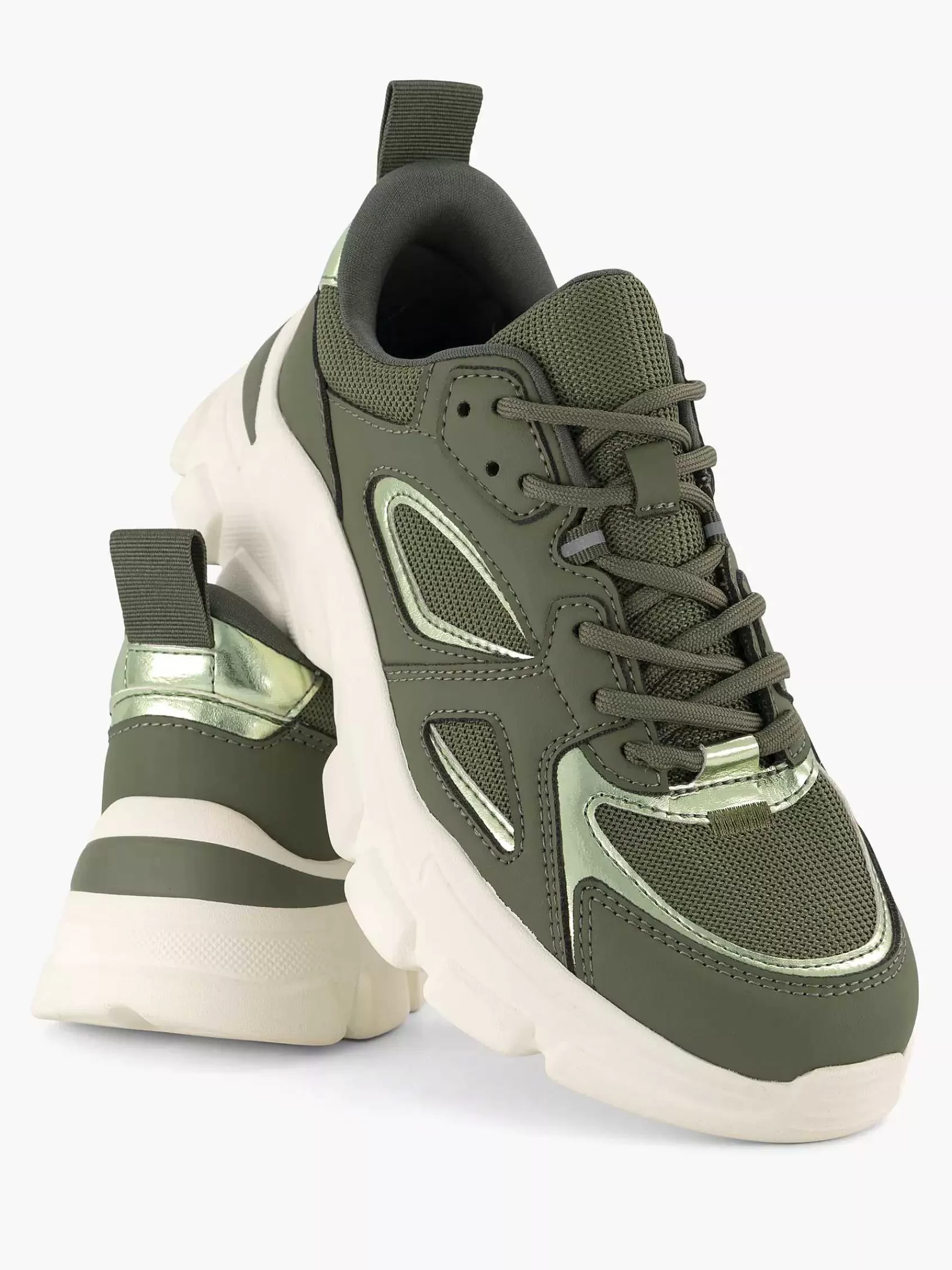 Dames Oxmox Sneakers-Groene Chunky Sneaker