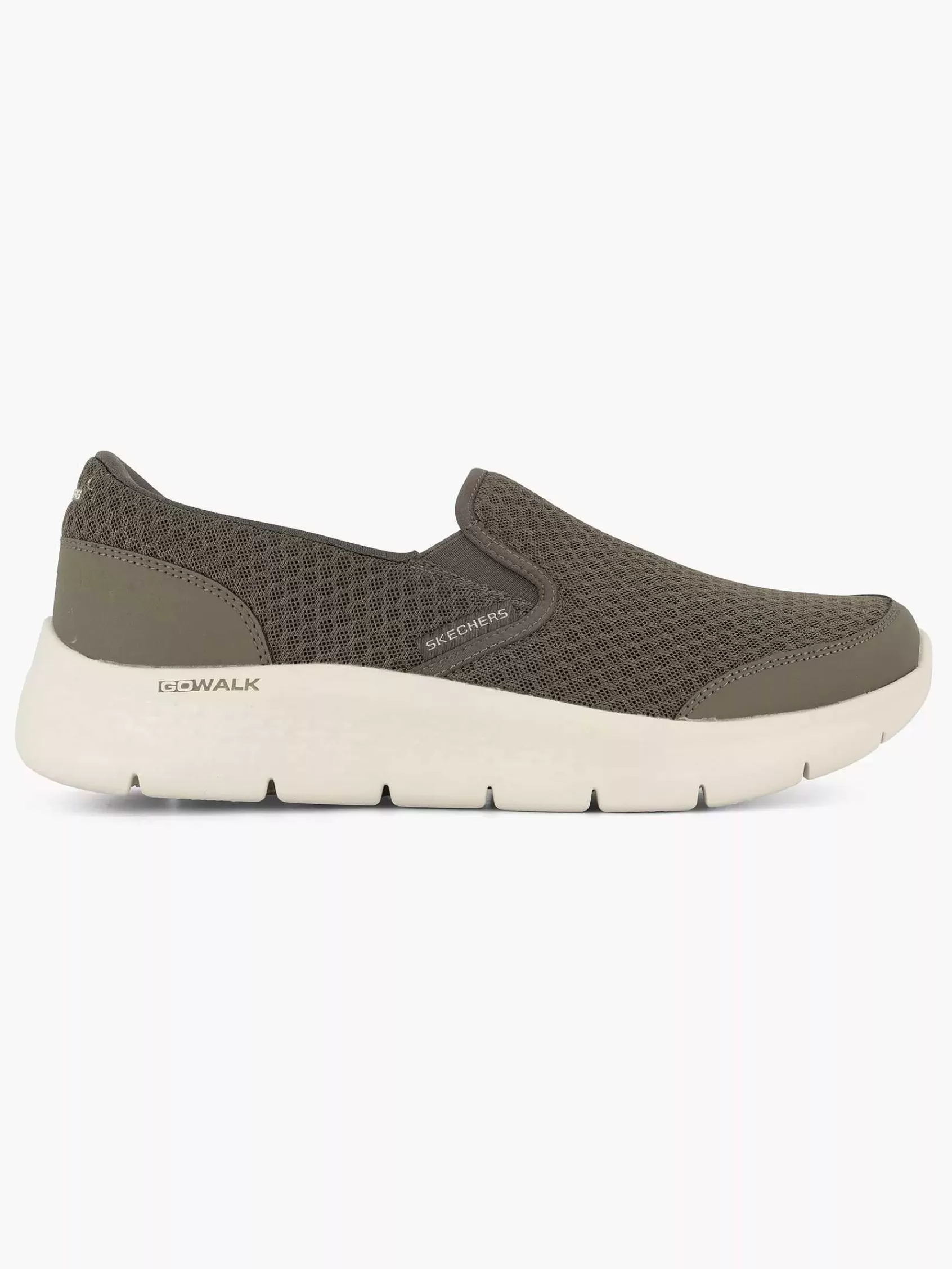 Heren Skechers Instappers-Groene Go Walk Flex - Request