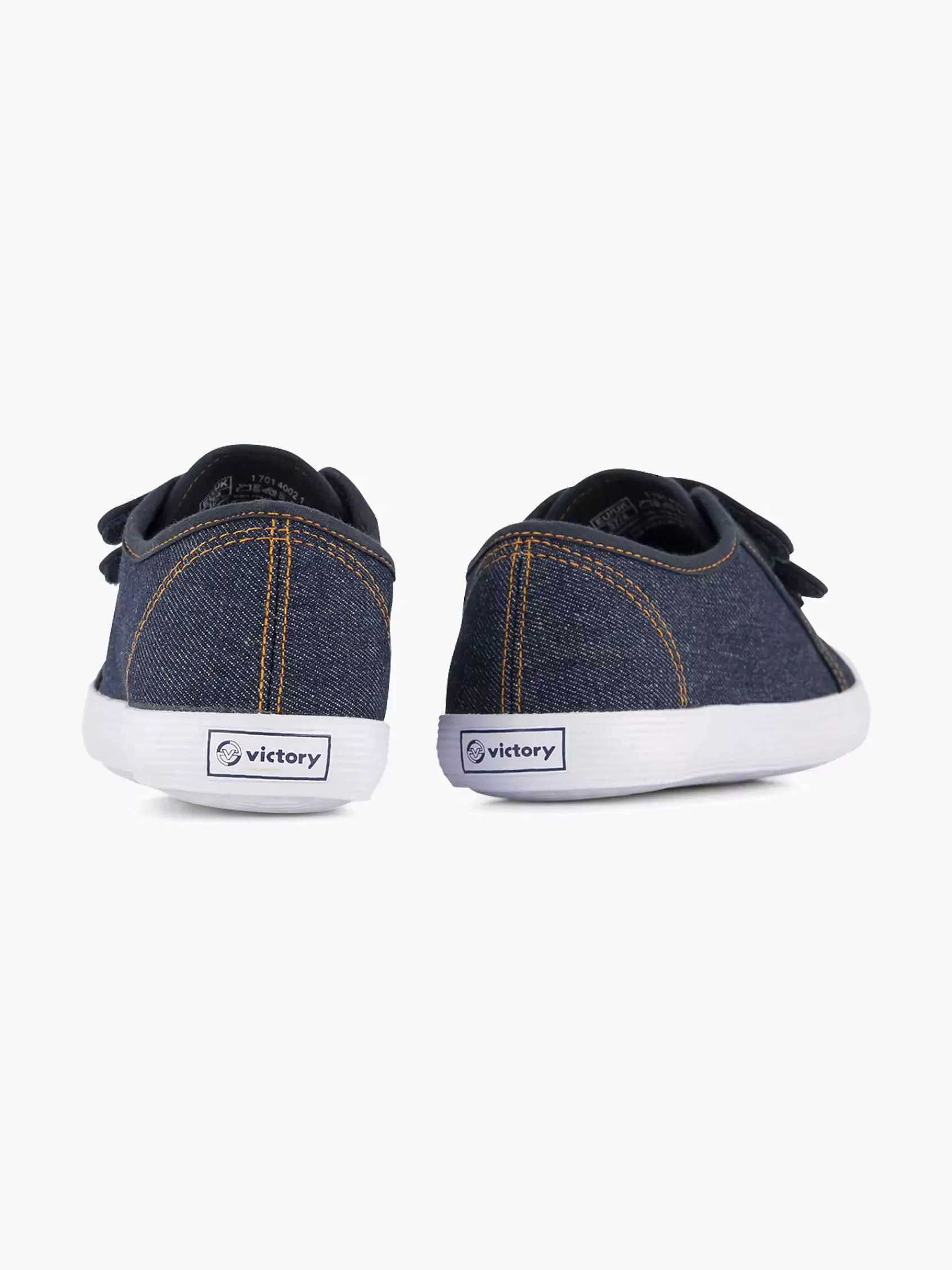 Kinderen Vty Babyschoenen-Jeansblauwe Gymschoen Klittenband