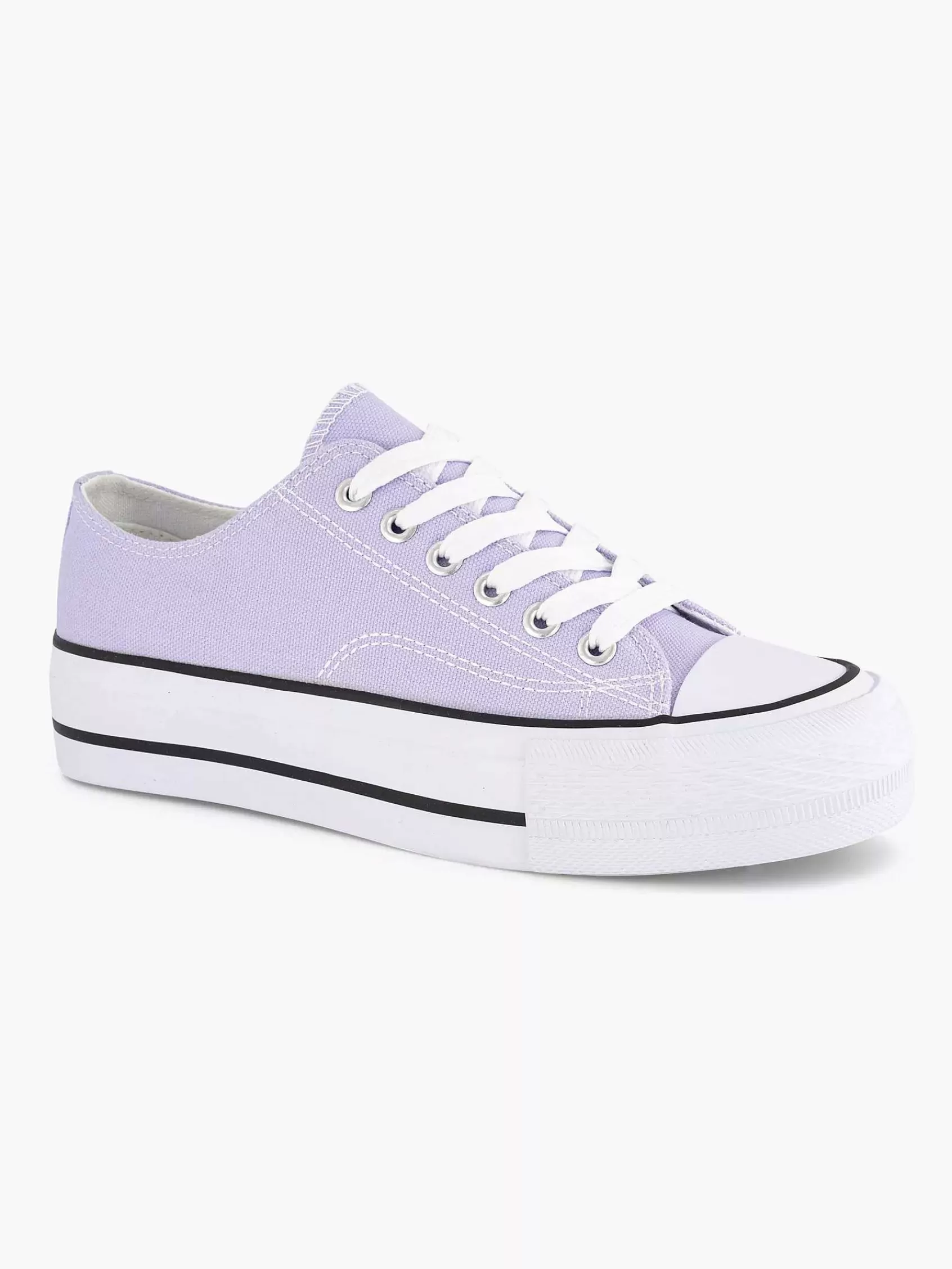 Dames Graceland Sneakers-Lila Canvas Sneaker