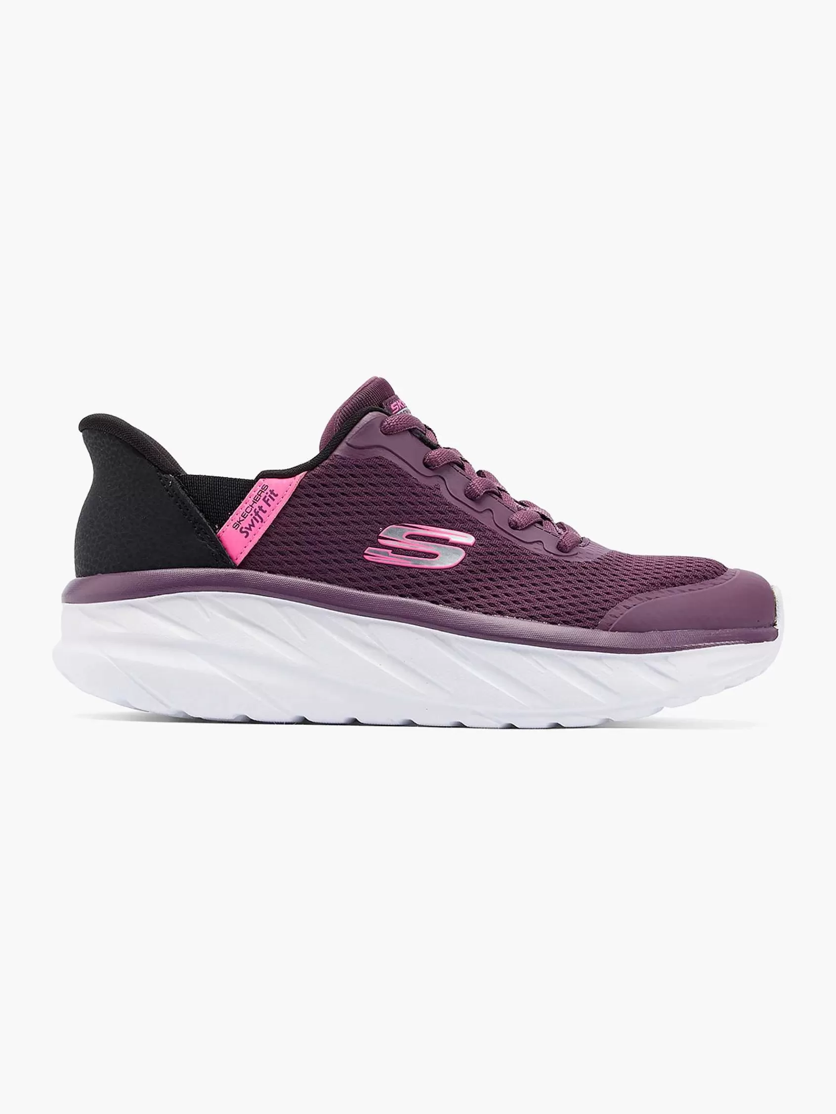 Dames Skechers Sneakers-Lila Sneaker Swift Fit - Hands Free Premium Cushioning