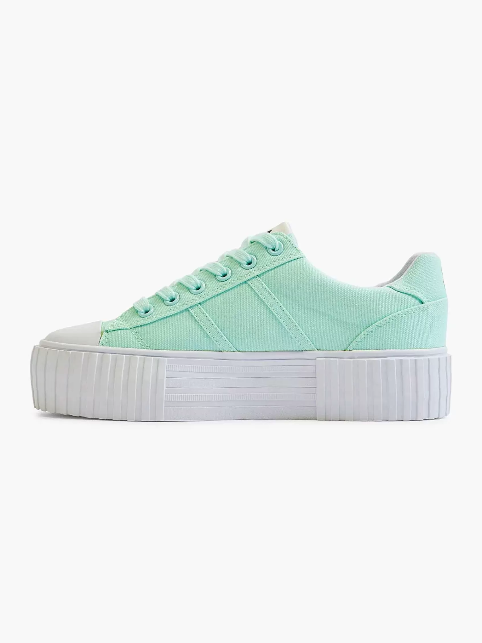 Dames FILA Sneakers-Mintkleurige Canvas Sneaker Platform